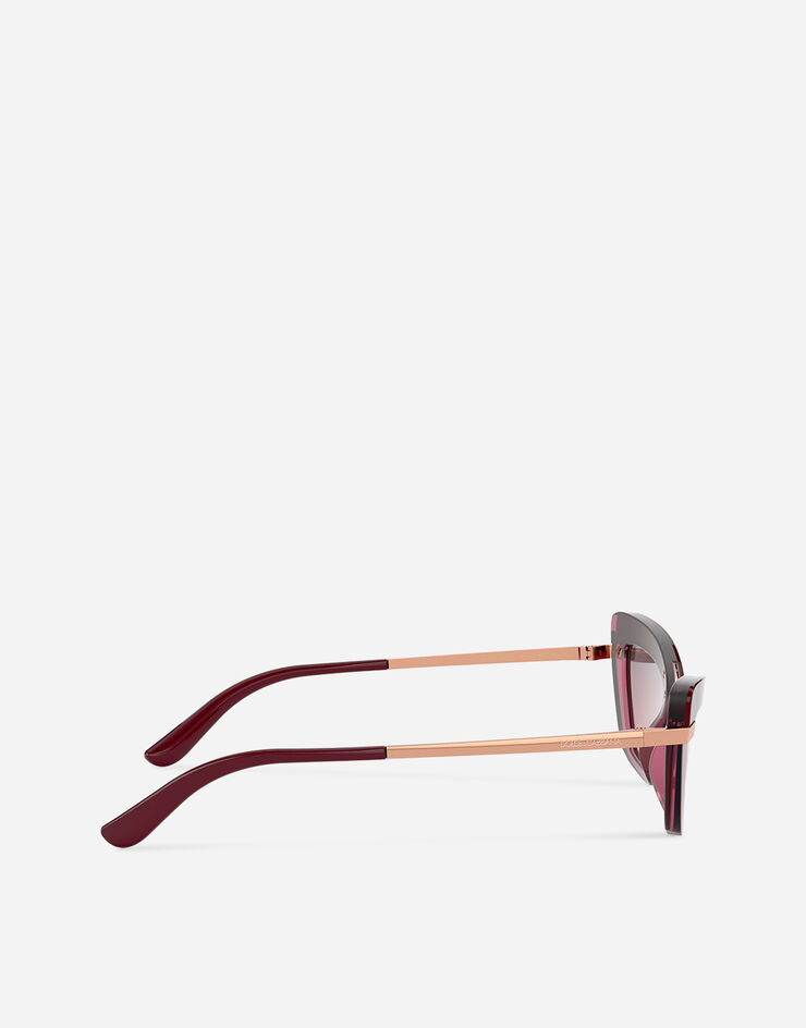 Dolce & Gabbana Half print sunglasses Dolce & Gabbana Half print sunglasses BURGUNDY VG4378VP77E