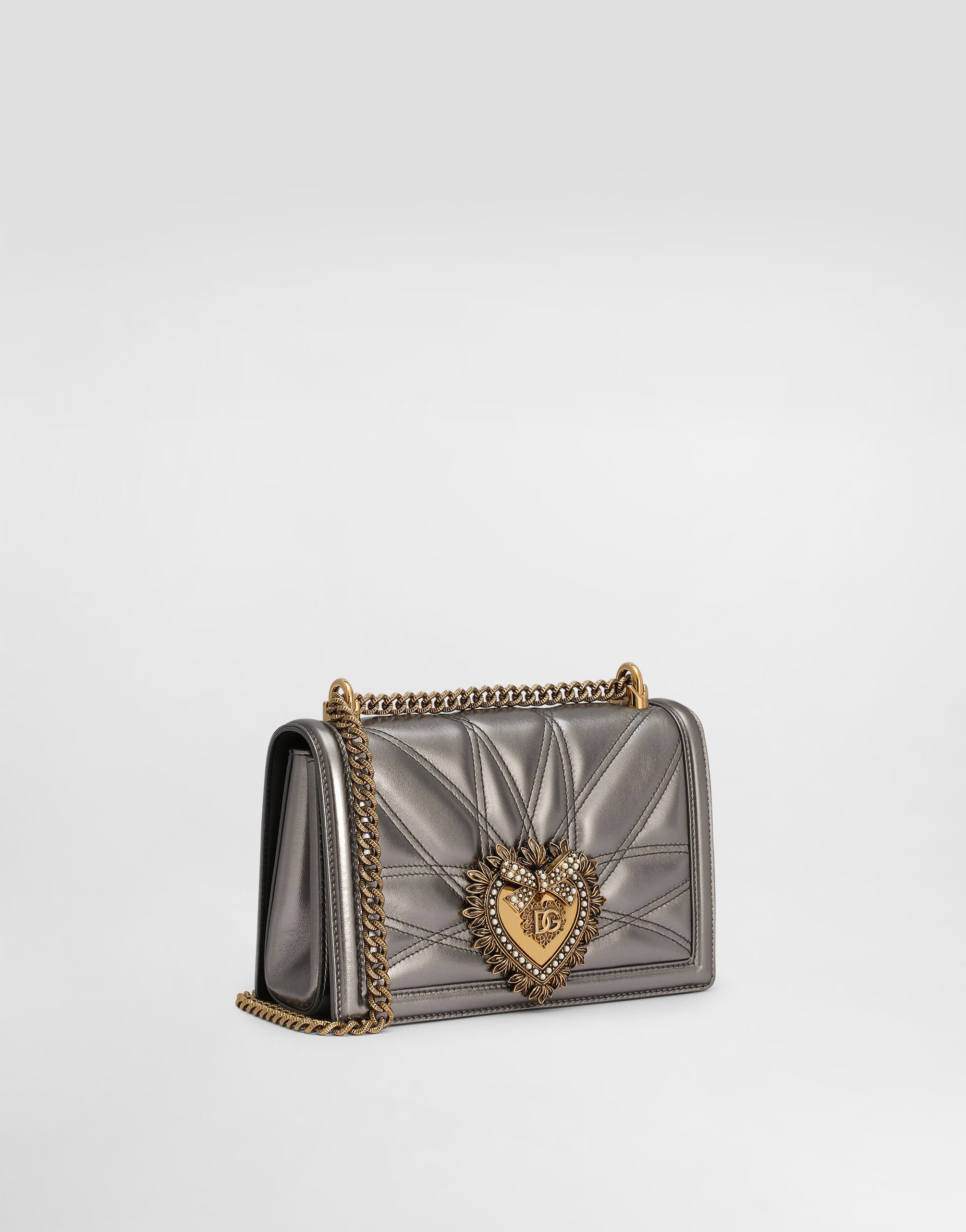 Medium Devotion shoulder bag in Silver for Women