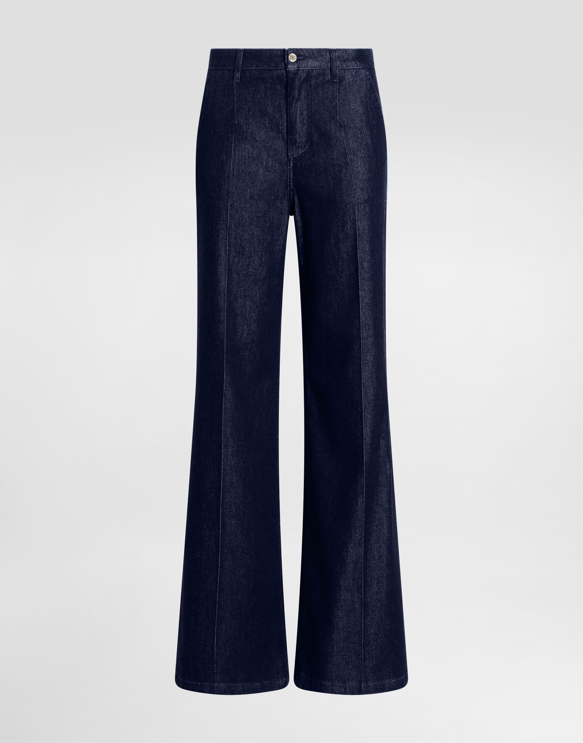 Silk denim palazzo pants in Multicolor for Women
