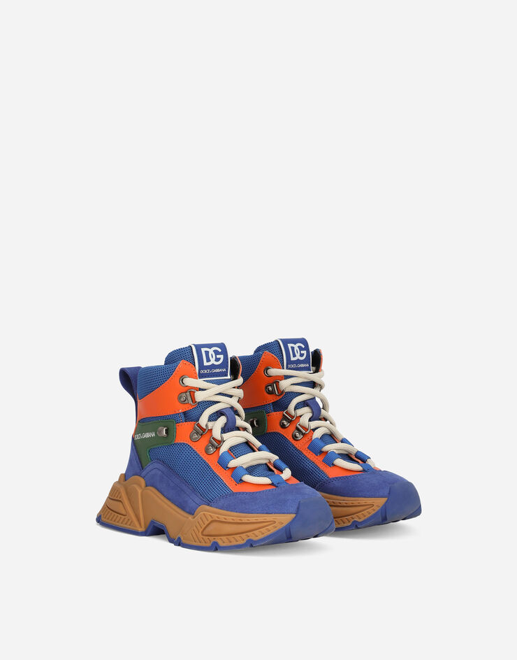 Dolce&Gabbana Airmaster high-top sneakers in mixed materials Multicolor DA5162AA837
