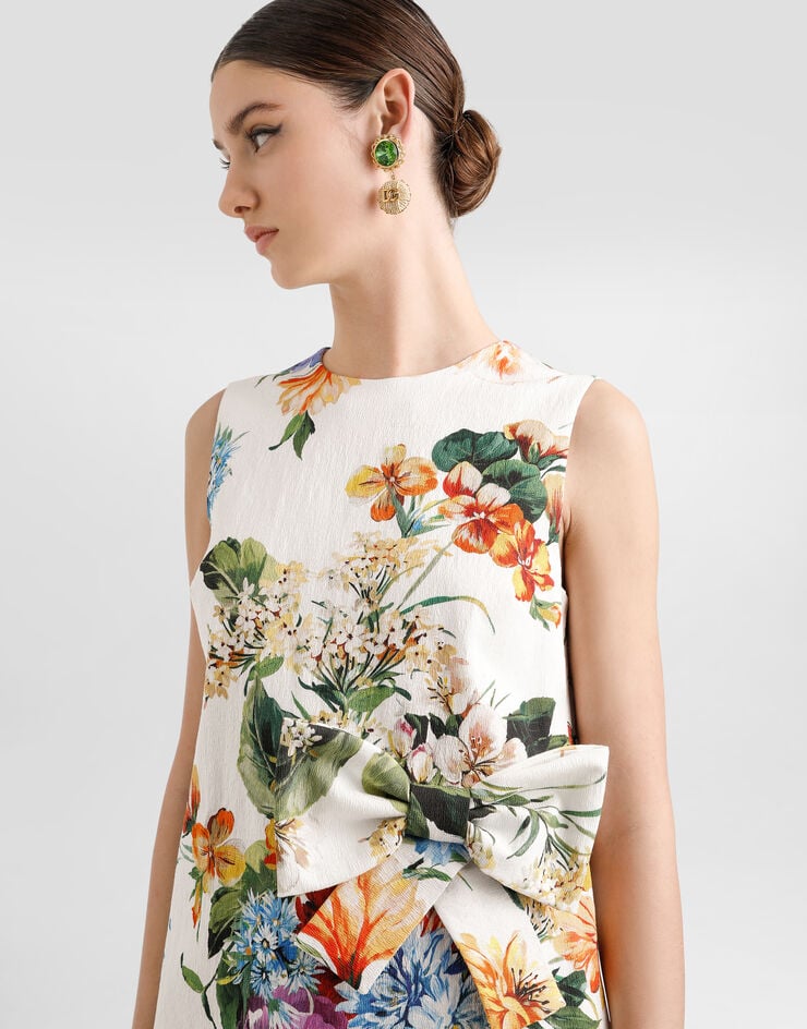 Dolce & Gabbana Flower bouquet-print dress Print F6TZSTFSRQU