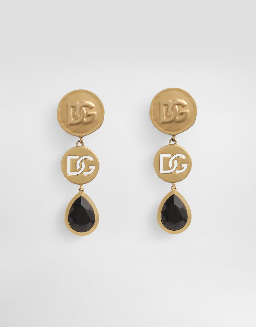 Like a Virgin logo clip earrings