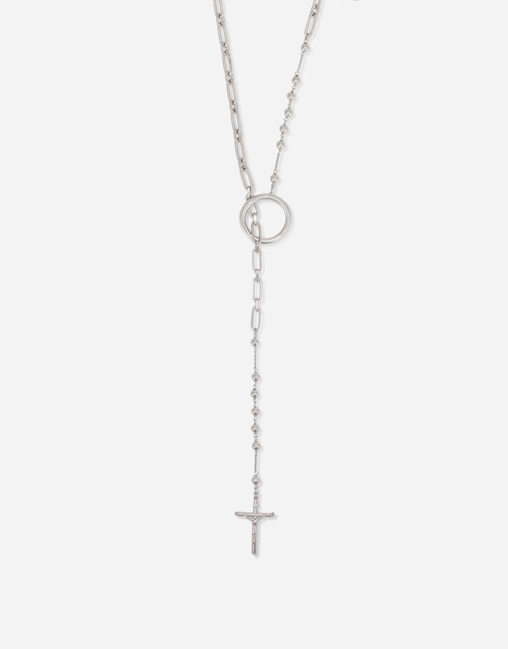 Dolce & Gabbana Collar con cruces Plateado WNN7S9W1111