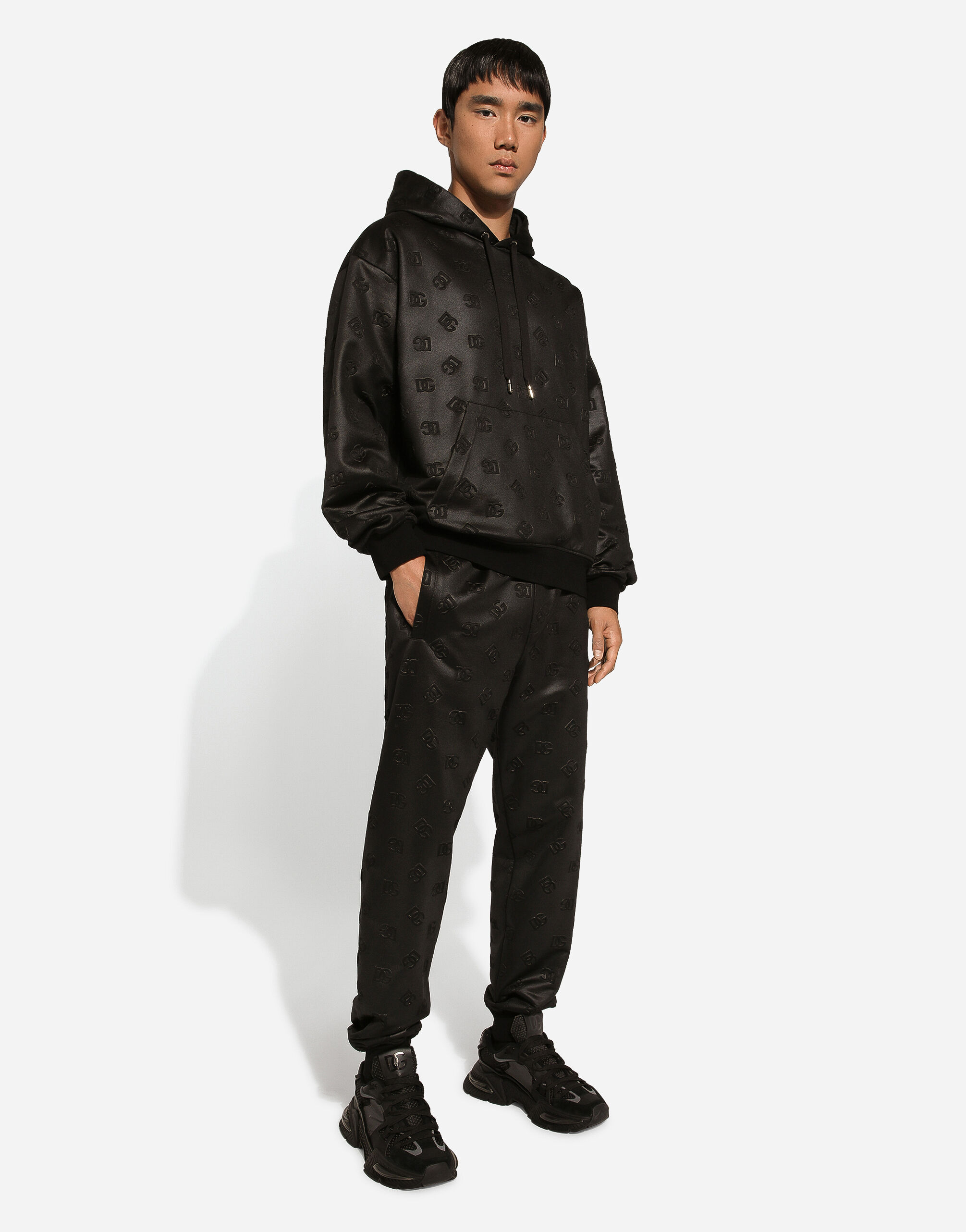 FELPA CON CAPPUCCIO in Black for Men Dolce Gabbana