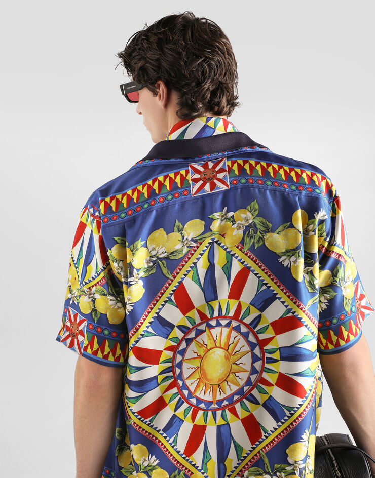 Dolce & Gabbana Carretto-print hawaii silk twill shirt Dolce & Gabbana Carretto-print hawaii silk twill shirt Multicolor G5JH9THI14K