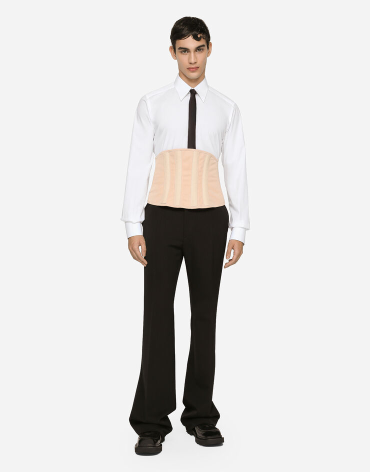 Dolce&Gabbana سروال صوف جرسي أسود GZ25ATFU21E