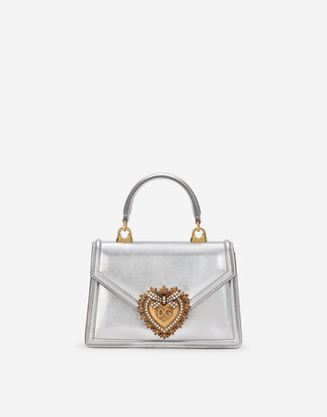 Dolce&Gabbana 모르도레 나파 가죽 스몰 디보션 백 실버 BB6711A1016