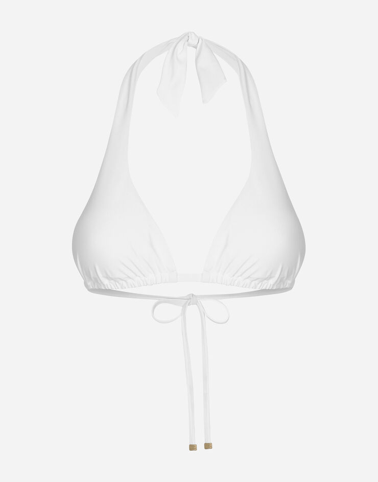 Dolce & Gabbana Sujetador de bikini en triángulo con relleno Blanco O1A01JONO12