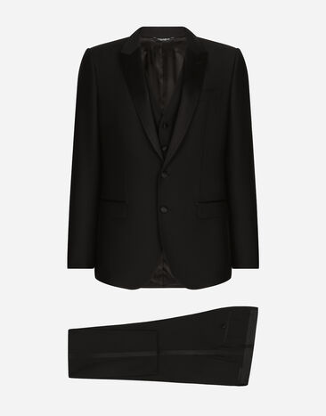 Dolce & Gabbana タキシードスーツ マルティーニフィット ウール＆シルク ブラック GK0RMTGG059