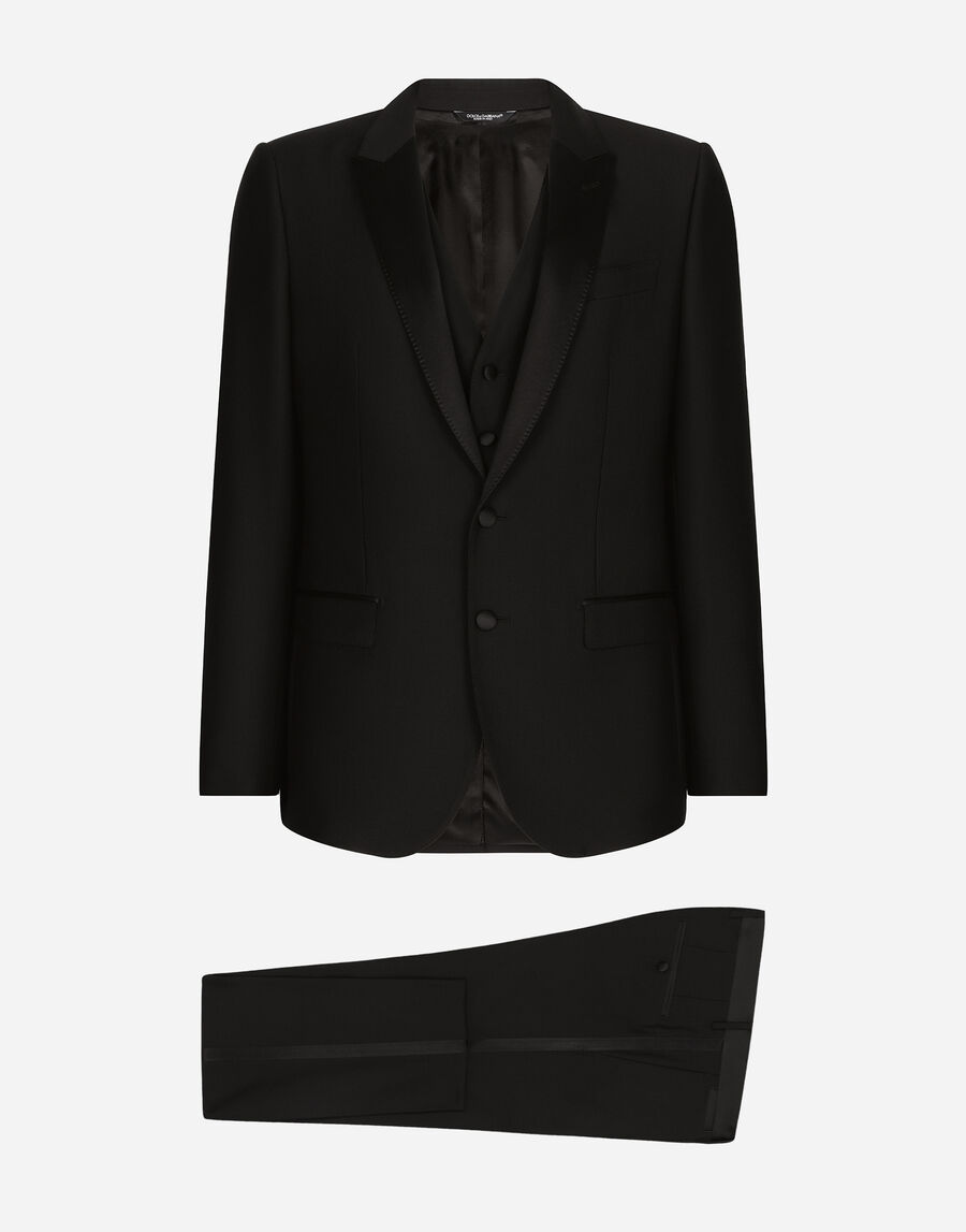 Wool and silk Martini-fit tuxedo suit