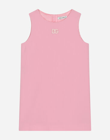 Dolce & Gabbana Miniabito linea ad A in cady Rosa L53DF1G7M4Q