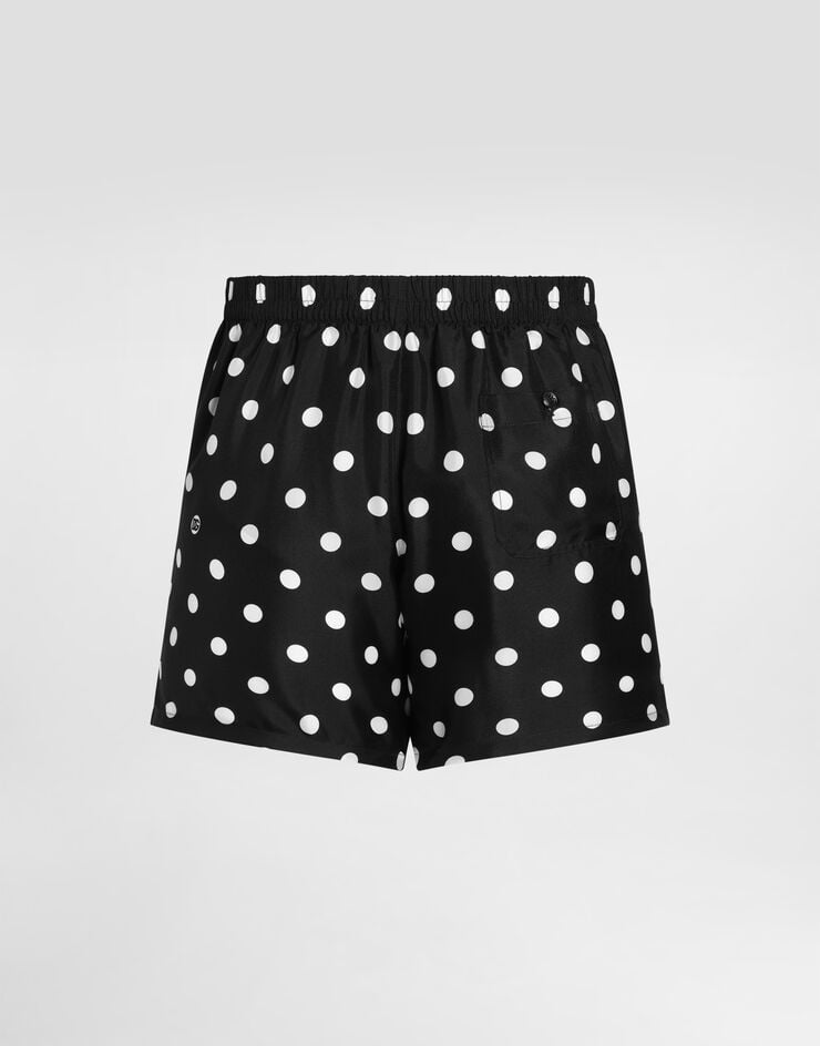 Dolce & Gabbana Bóxer en twill de seda con estampado de lunares Dolce & Gabbana Bóxer en twill de seda con estampado de lunares Multicolor M3A21TIS13M