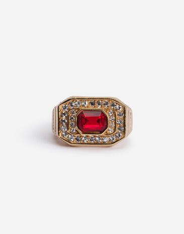 Dolce & Gabbana Rhinestone ring Red WRM1S2W1111