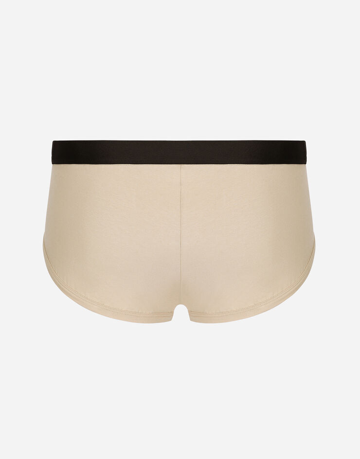 Dolce & Gabbana Brando briefs in two-way stretch cotton Beige M3F43JONR21