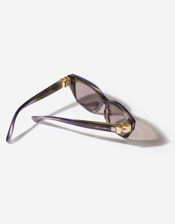 Dolce & Gabbana DG Hinge Sunglasses Striped olive VG4532VP7LA