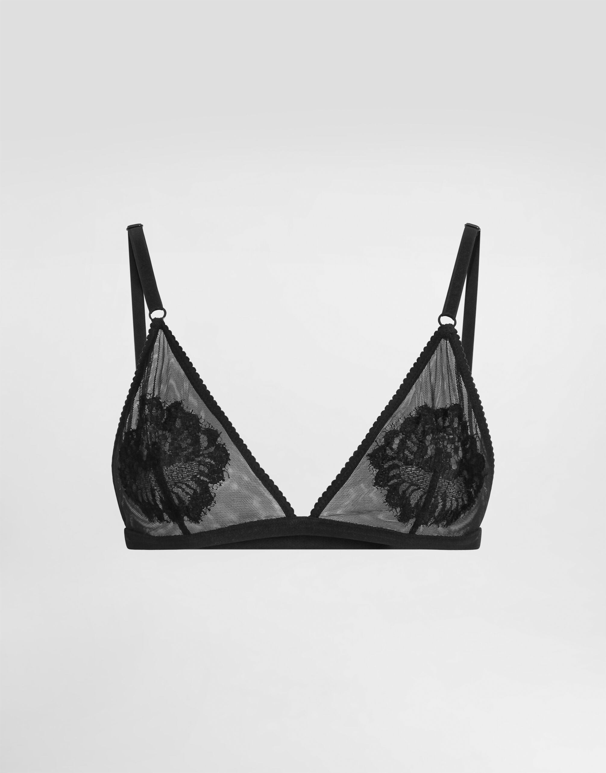 ブラジャー Dolce & Gabbana Soft Cup Triangle Bra Lace and tulle soft-cup triangle bra in Black for Women