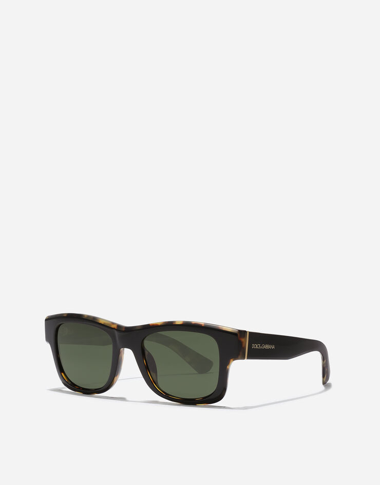 Dolce & Gabbana نظارة شمسية Lusso Sartoriale أسود على هافان أصفر VG4515VP471
