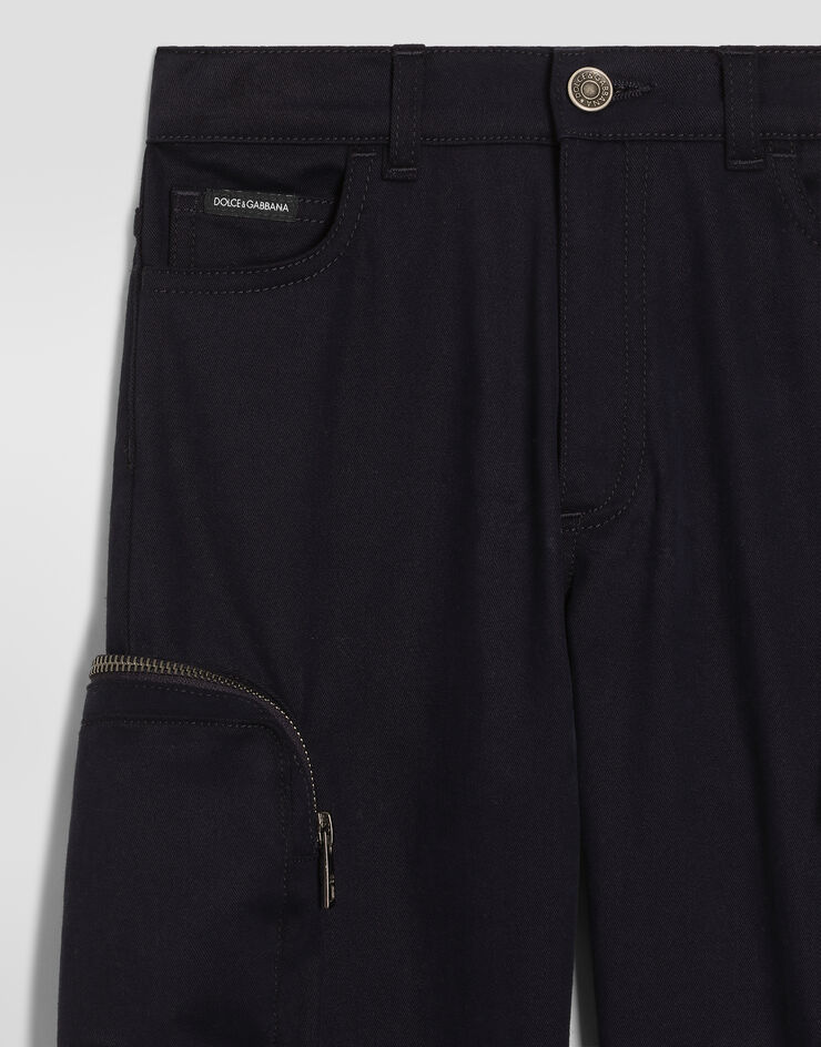 Dolce & Gabbana 5-pocket cotton trousers Blue L42F68FUFOG