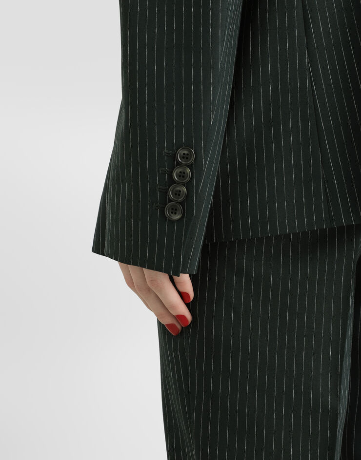 Dolce & Gabbana Linda single-breasted jacket in pinstripe wool Dolce & Gabbana Linda single-breasted jacket in pinstripe wool Multicolor F29WWTFRBDQ