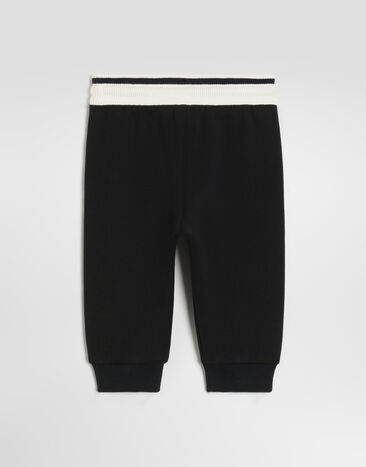 Dolce & Gabbana Fleece sweatpants with logo Blue L1JPIBG7QMX
