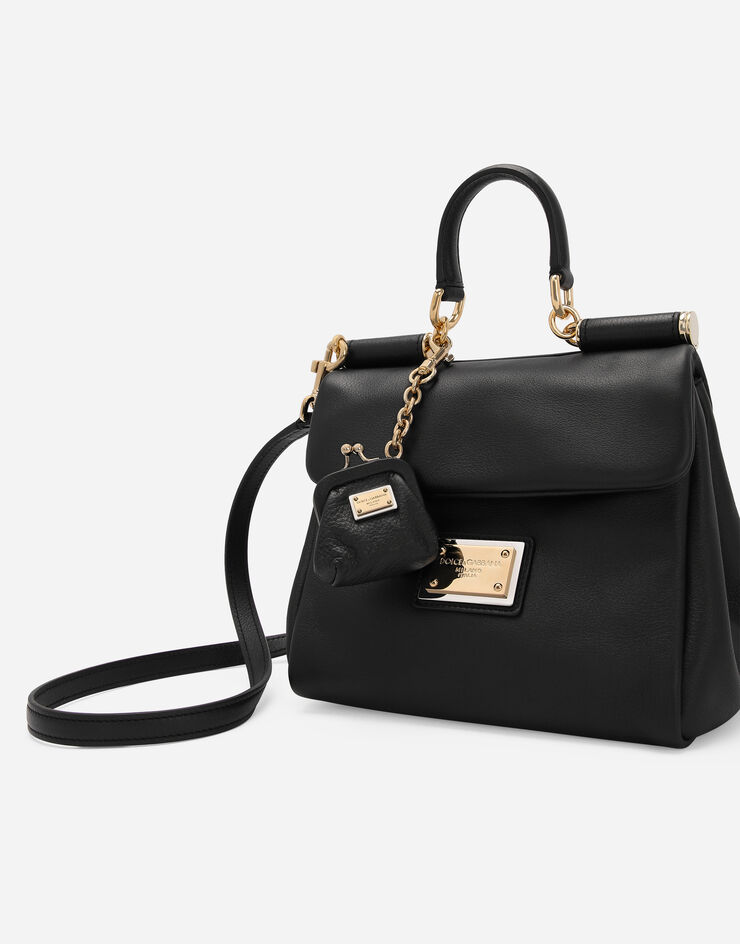 Dolce & Gabbana Маленькая сумка Sicily Soft из телячьей кожи черный BB7400AG642