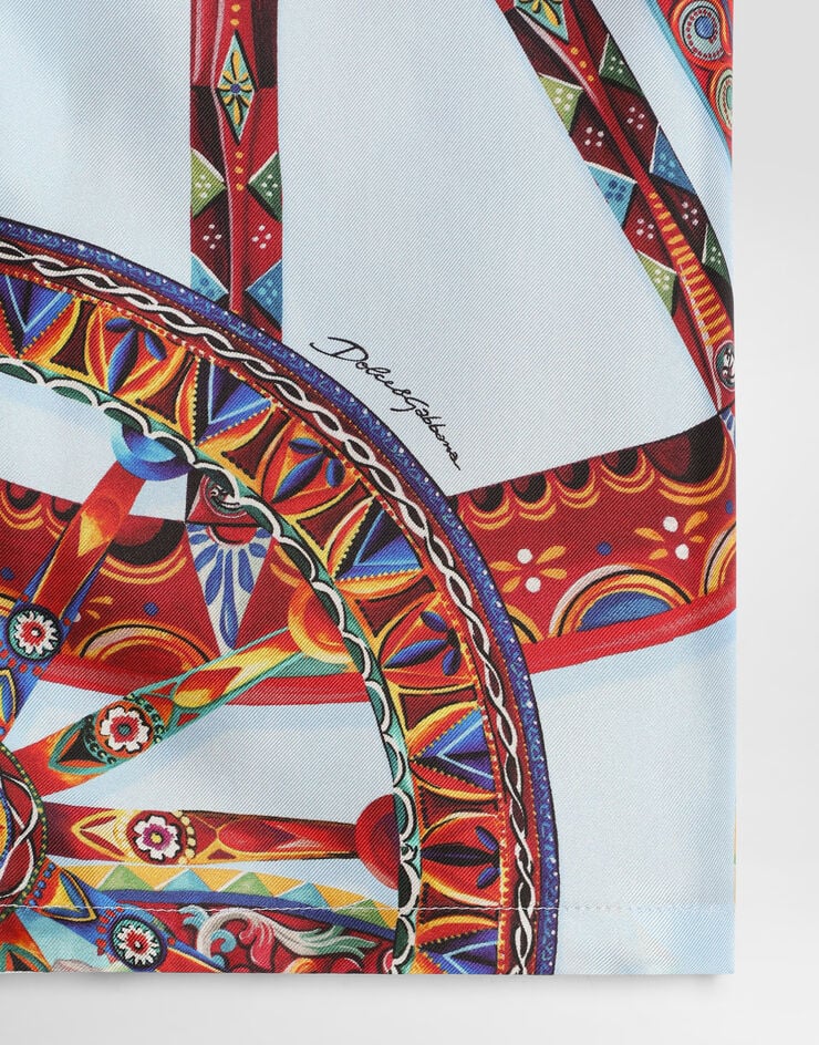Dolce & Gabbana Carretto-print twill shirt Multicolor L45S03IS138