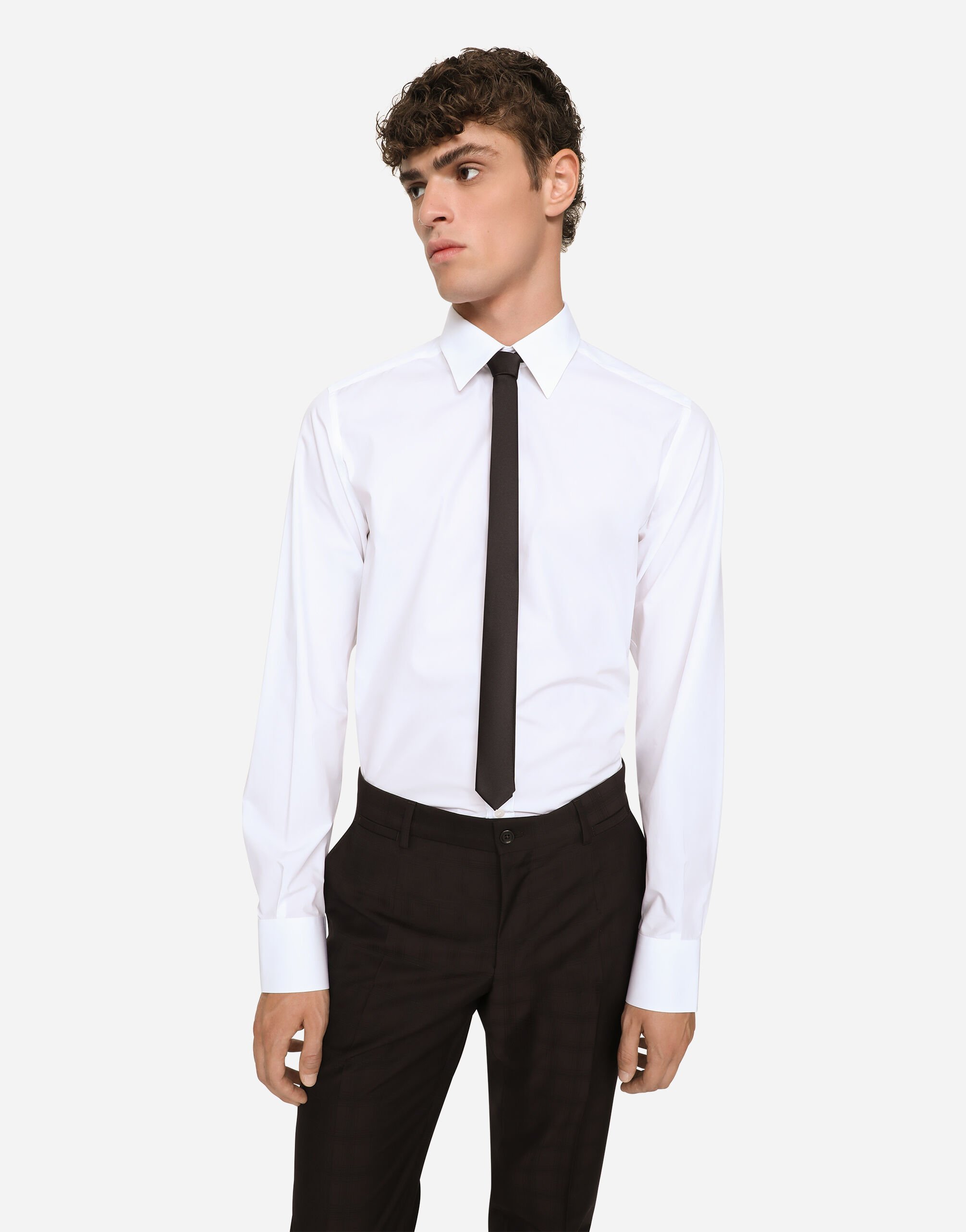 Cotton Gold-fit shirt in White for Men | Dolce&Gabbana® US