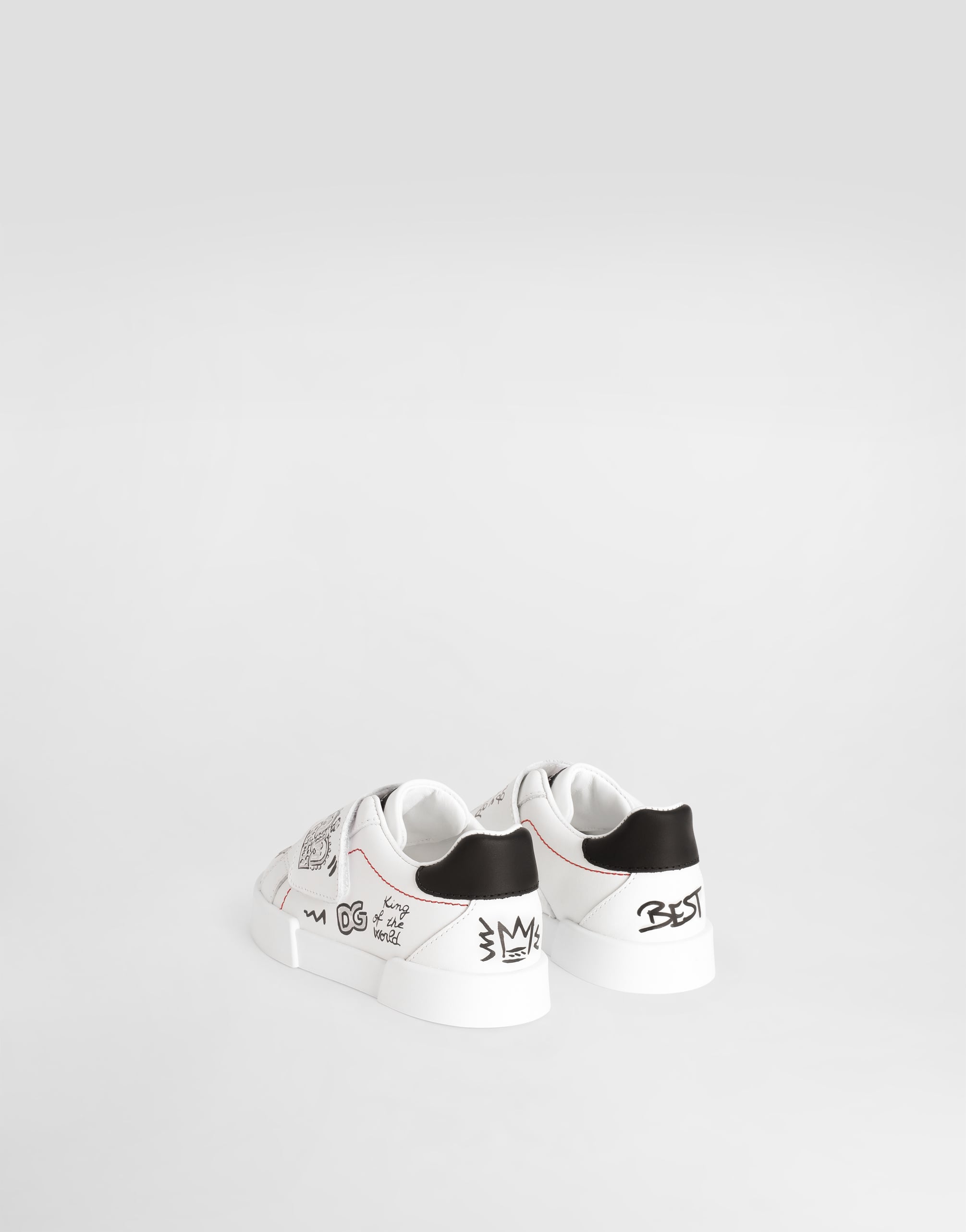  Dolce & Gabbana Printed Calfskin Portofino Light Sneakers - Mann Schuhe Für Die Ersten Schritte (19-26) Wei� 24 