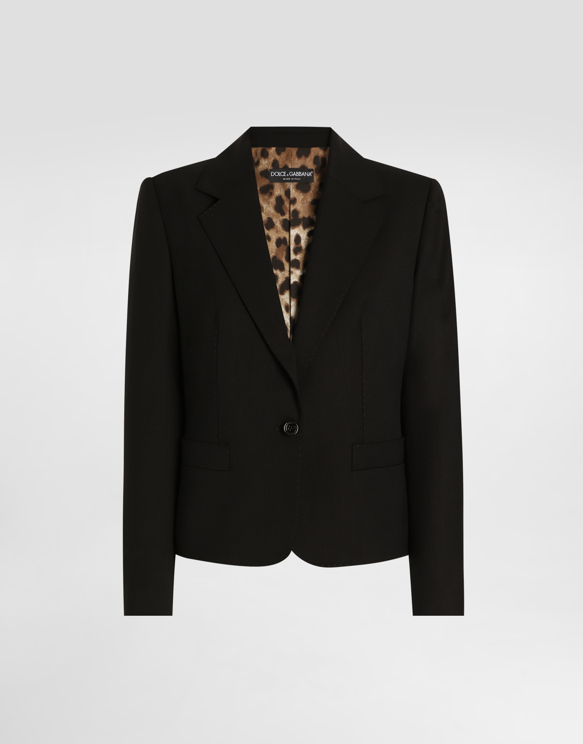 Dolce & Gabbana Bi-stretch Sallia Jacket In Black