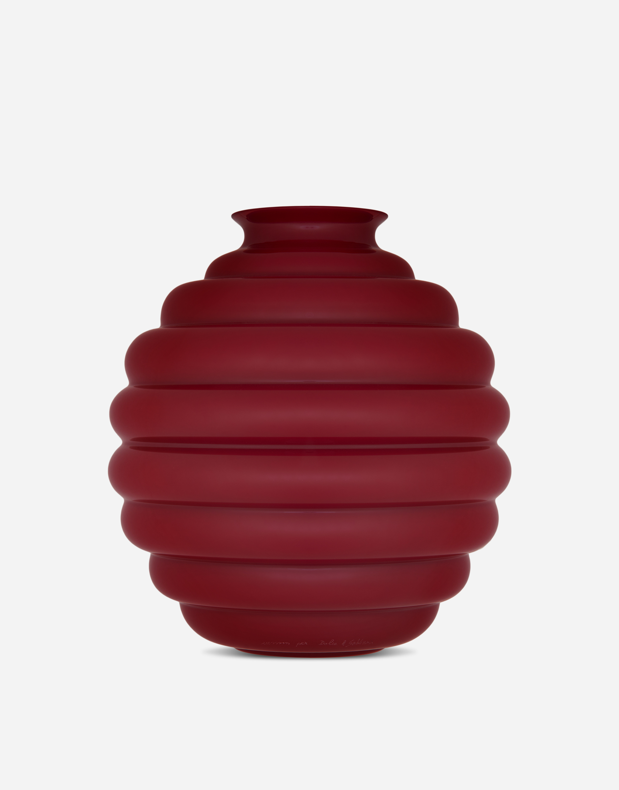 Dolce & Gabbana - Carretto Venini Large Glass Vase - Red In Multicolor