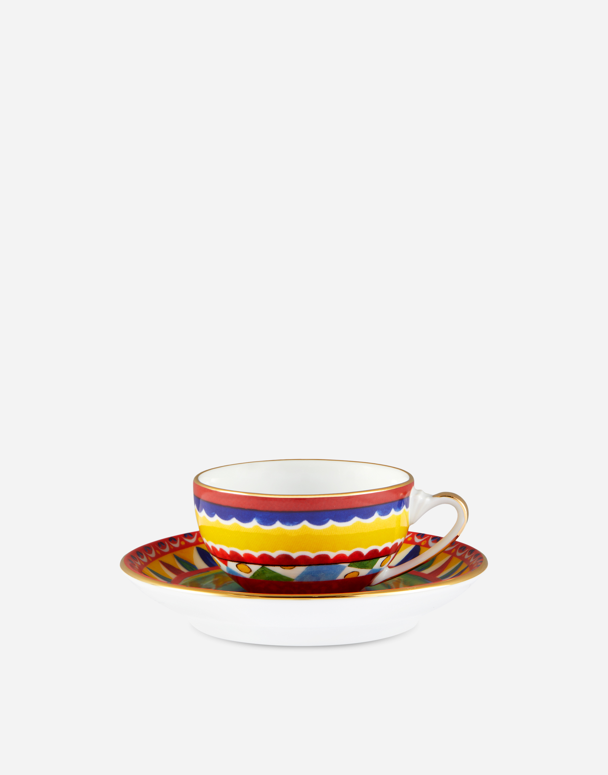 Shop Dolce & Gabbana Tazza Caffecpiatti In Multicolor