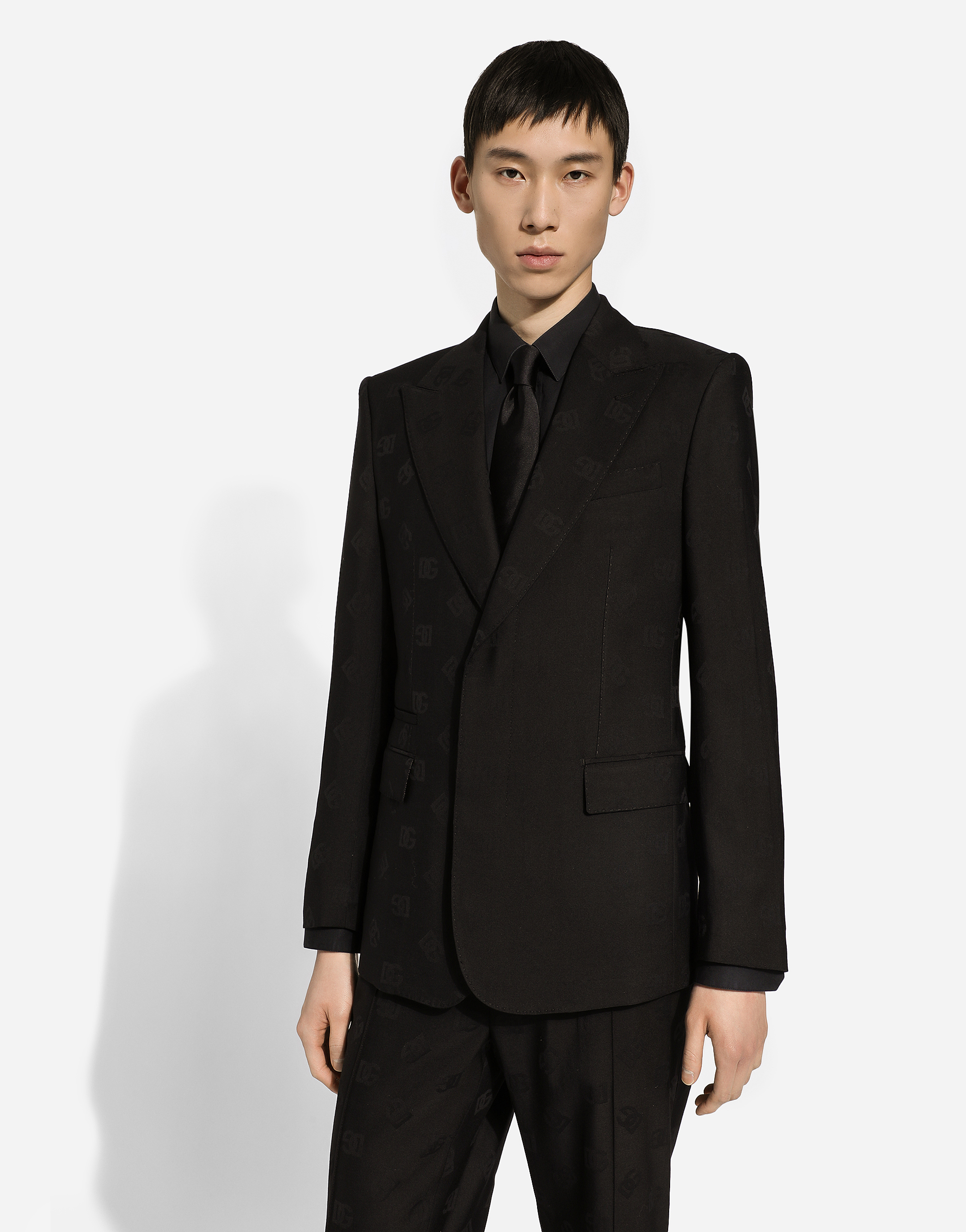 Dolce & Gabbana Single-breasted Sicilia-fit Tuxedo Jacket In Black