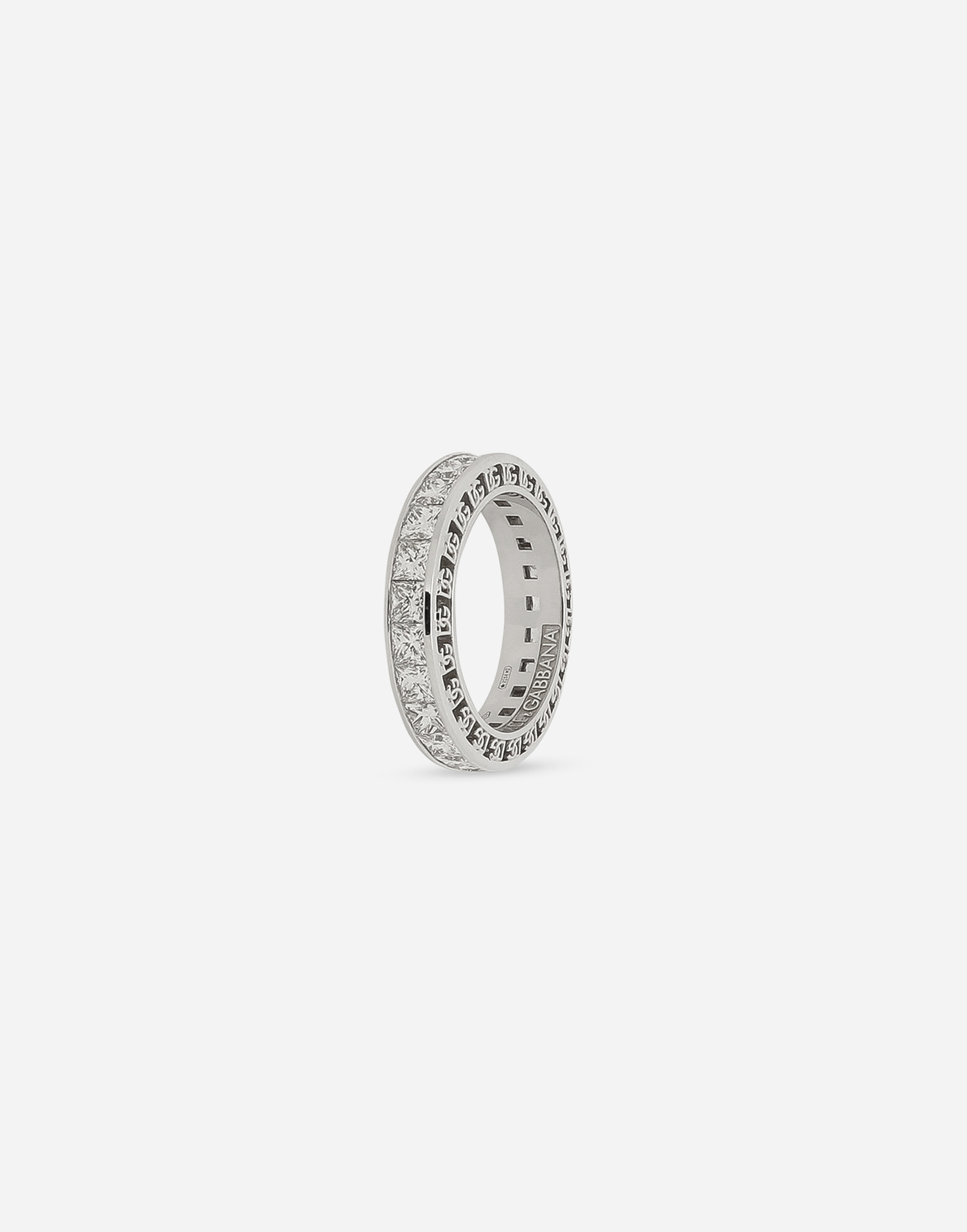 Shop Dolce & Gabbana Anna Ring In White Gold 18kt And Diamonds In ホワイト