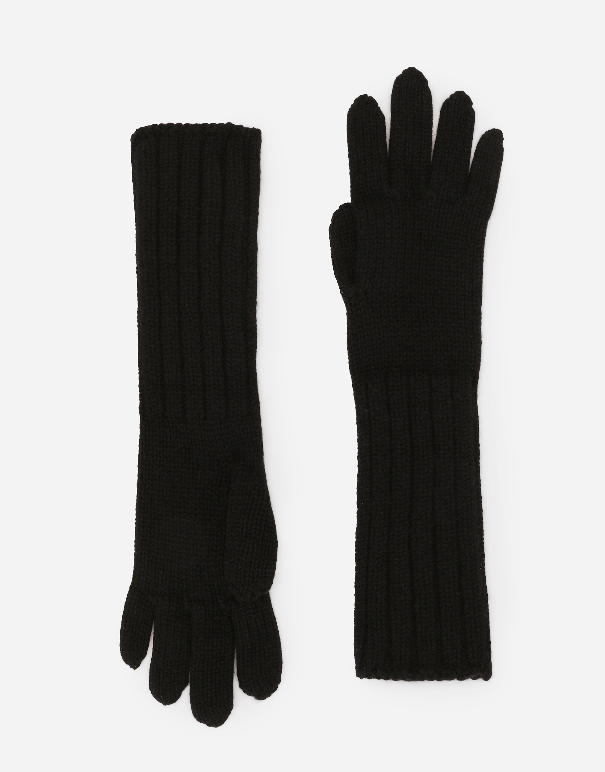 Dolce & Gabbana Cashmere Gloves - Woman Hats And Gloves Black Onesize