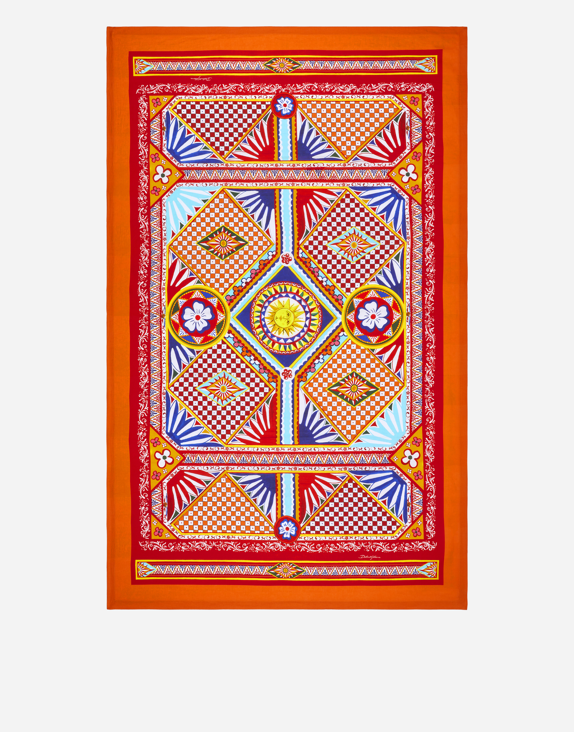 Dolce & Gabbana Tovaglia 200x340 Cm In Multicolor