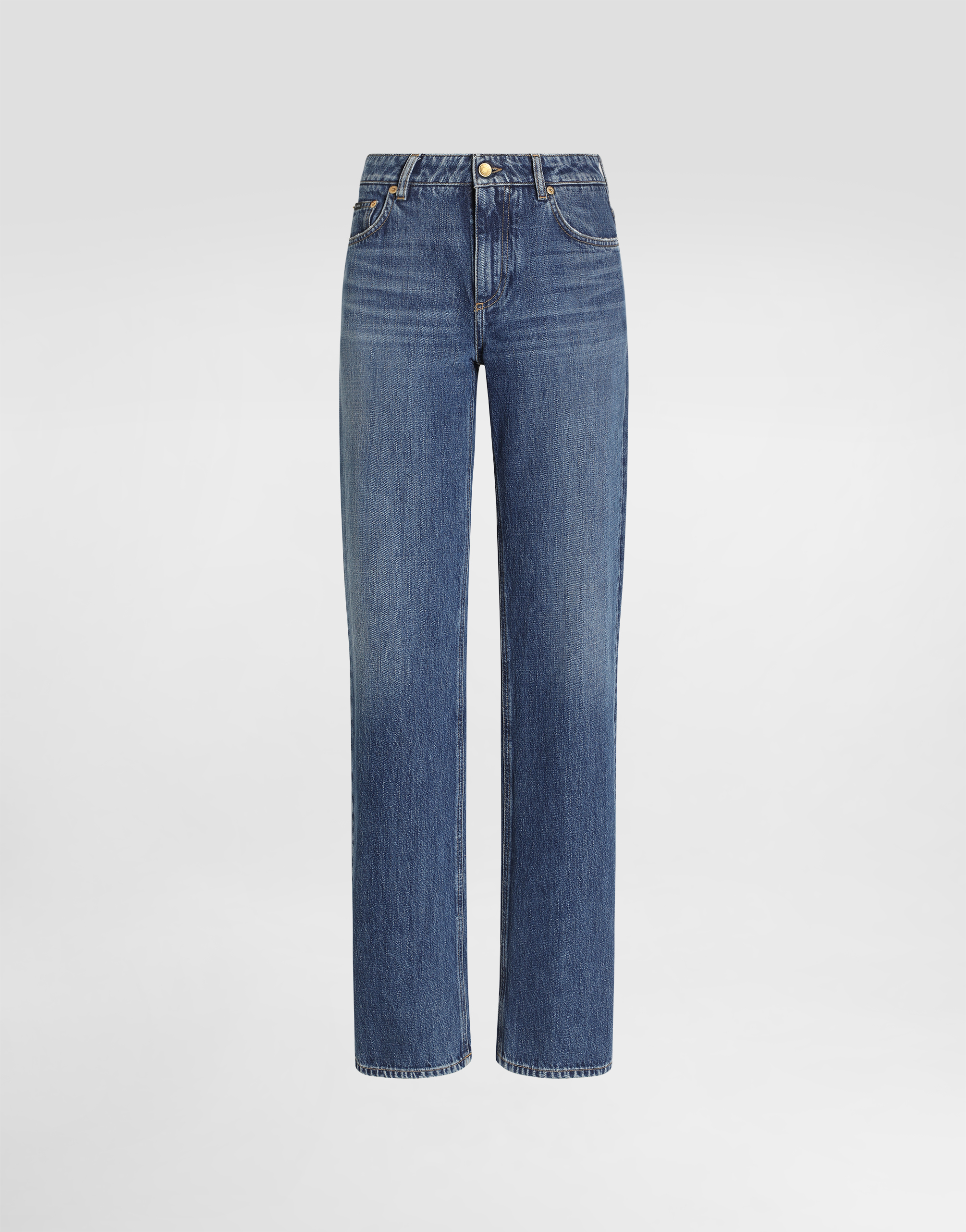 5-pocket denim trousers in Multicolor for Women | Dolce&Gabbana®