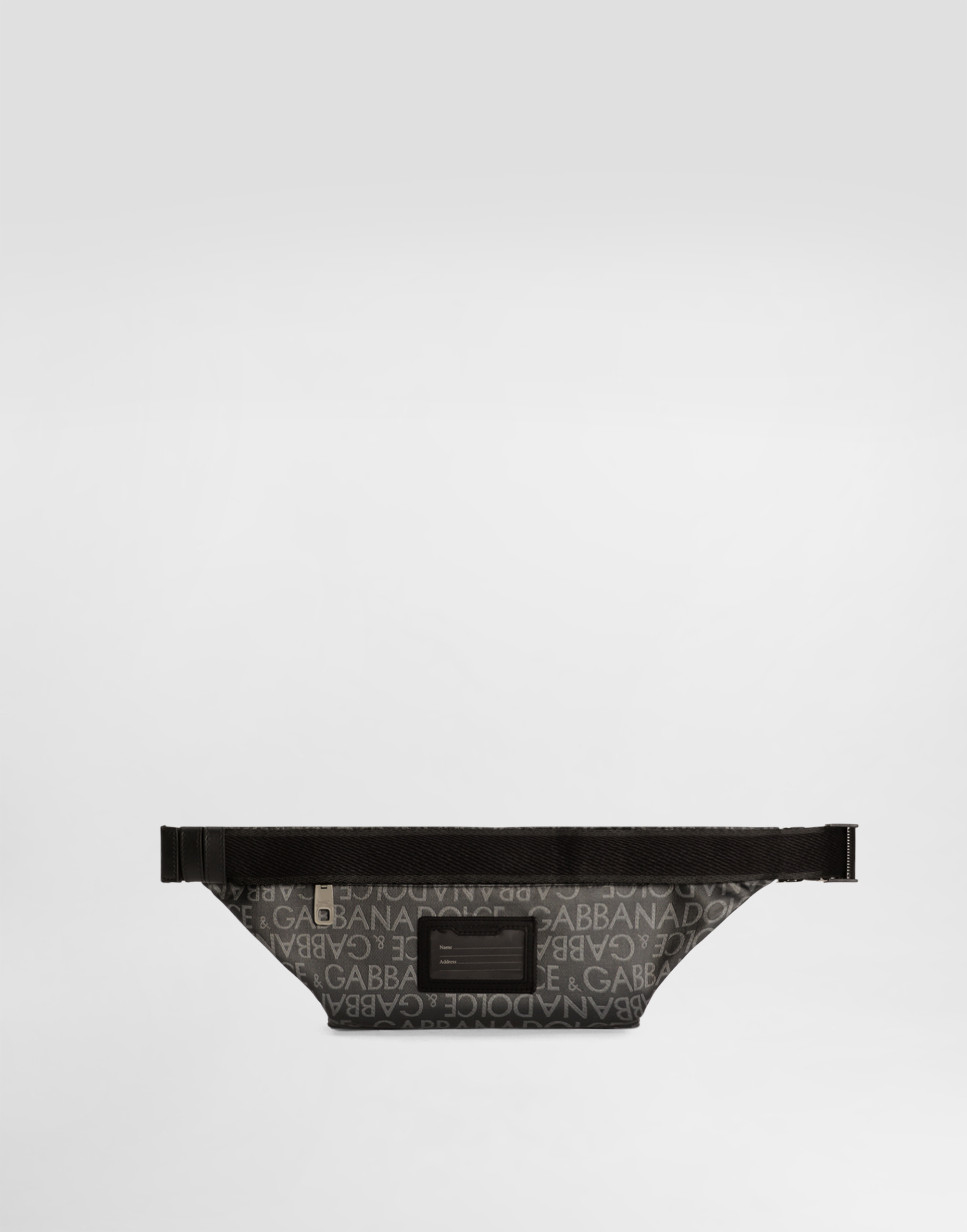  Dolce & Gabbana Small Coated Jacquard Belt Bag - Man Backpacks And Fanny Packs Multi-colored Fabric Onesize 