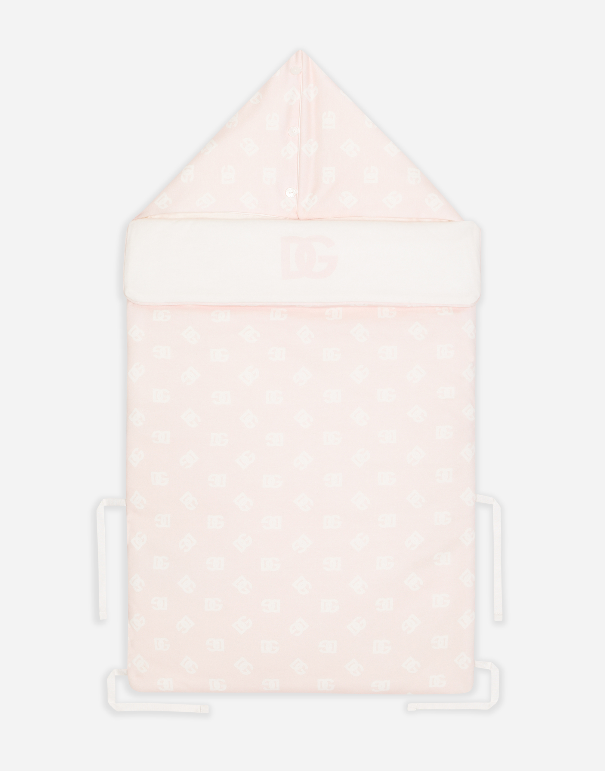 DOLCE & GABBANA JERSEY SLEEP SACK WITH DG LOGO PRINT