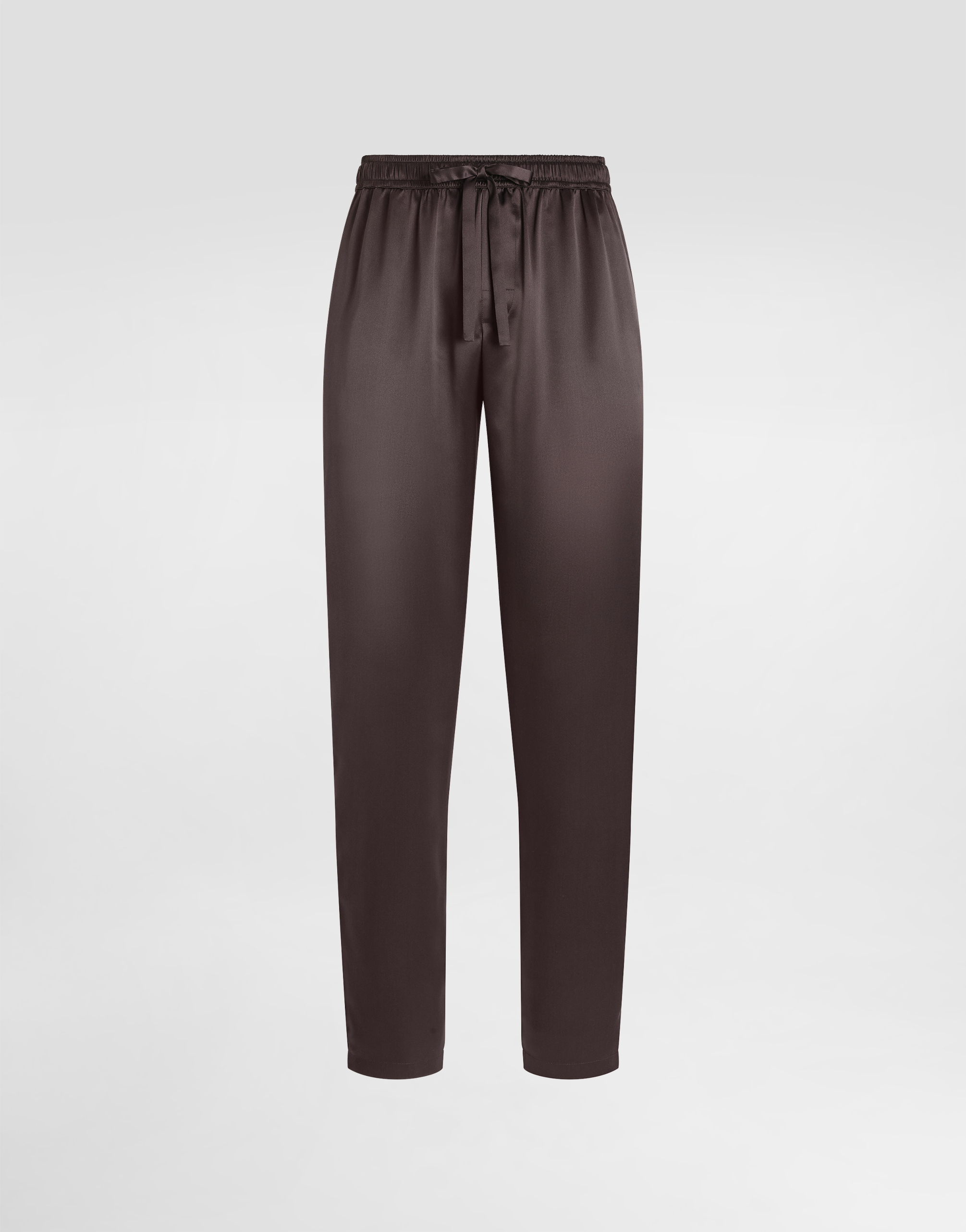 Silk pajama pants with logo embroidery in Multicolor for Men