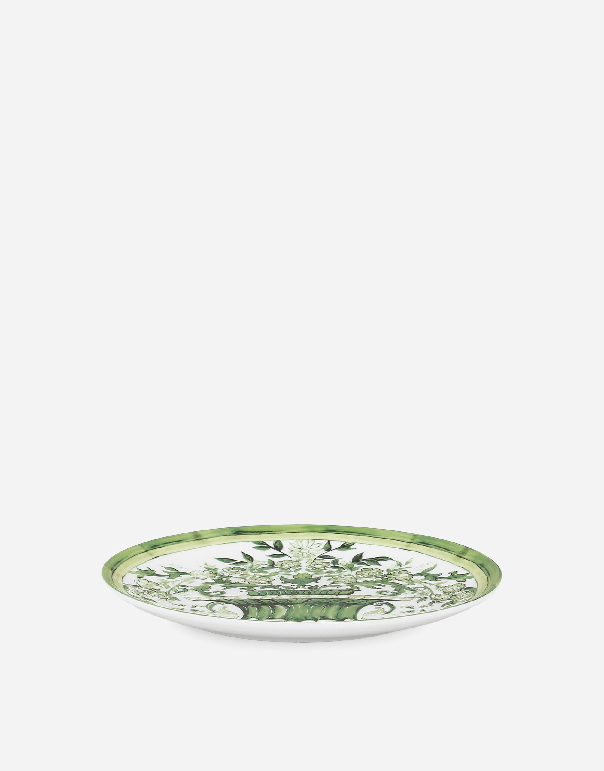 Dolce & Gabbana Set 2 Porcelain Dinner Plates In Multicolor