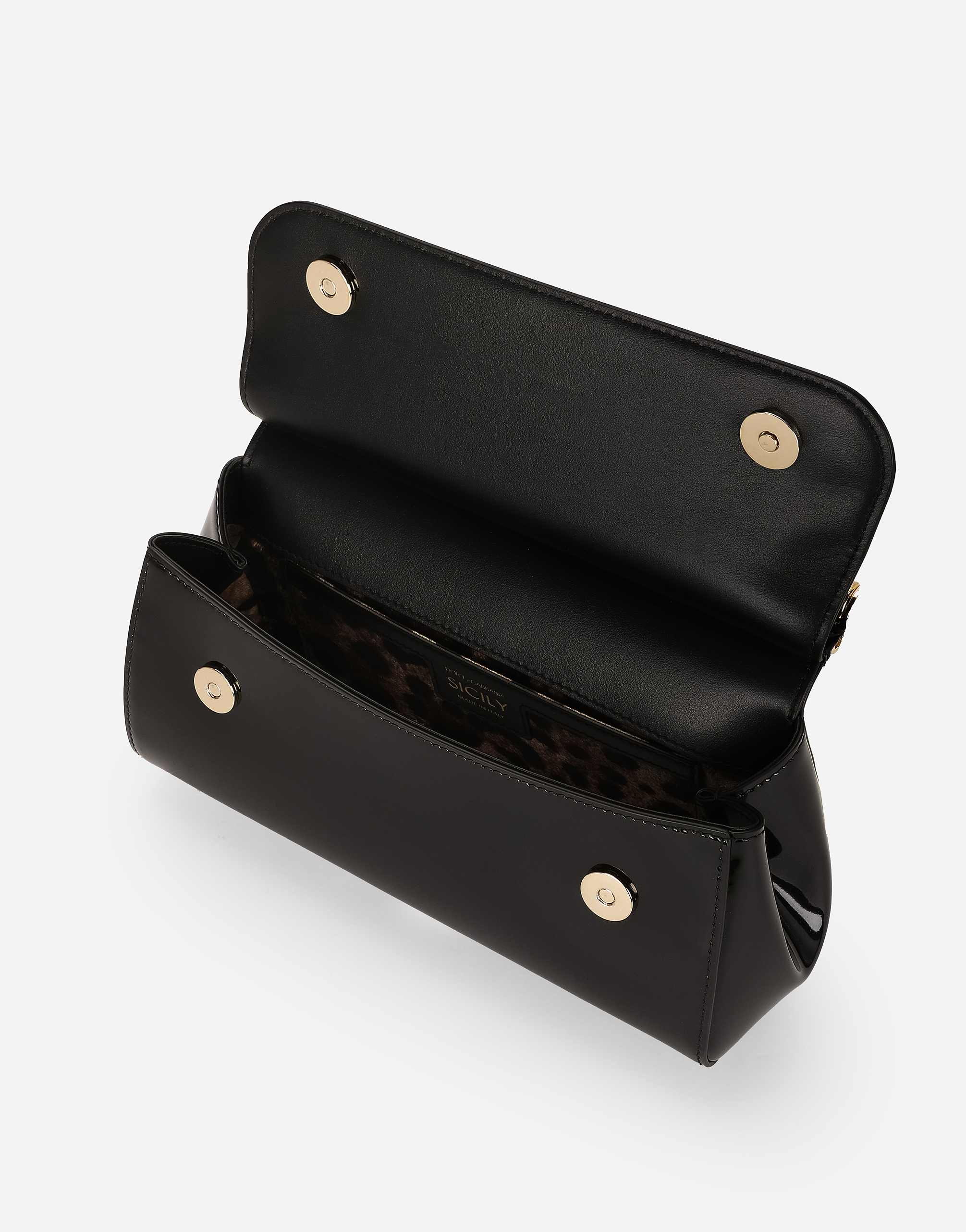 Dolce & Gabbana Elongated Sicily Handbag In Black