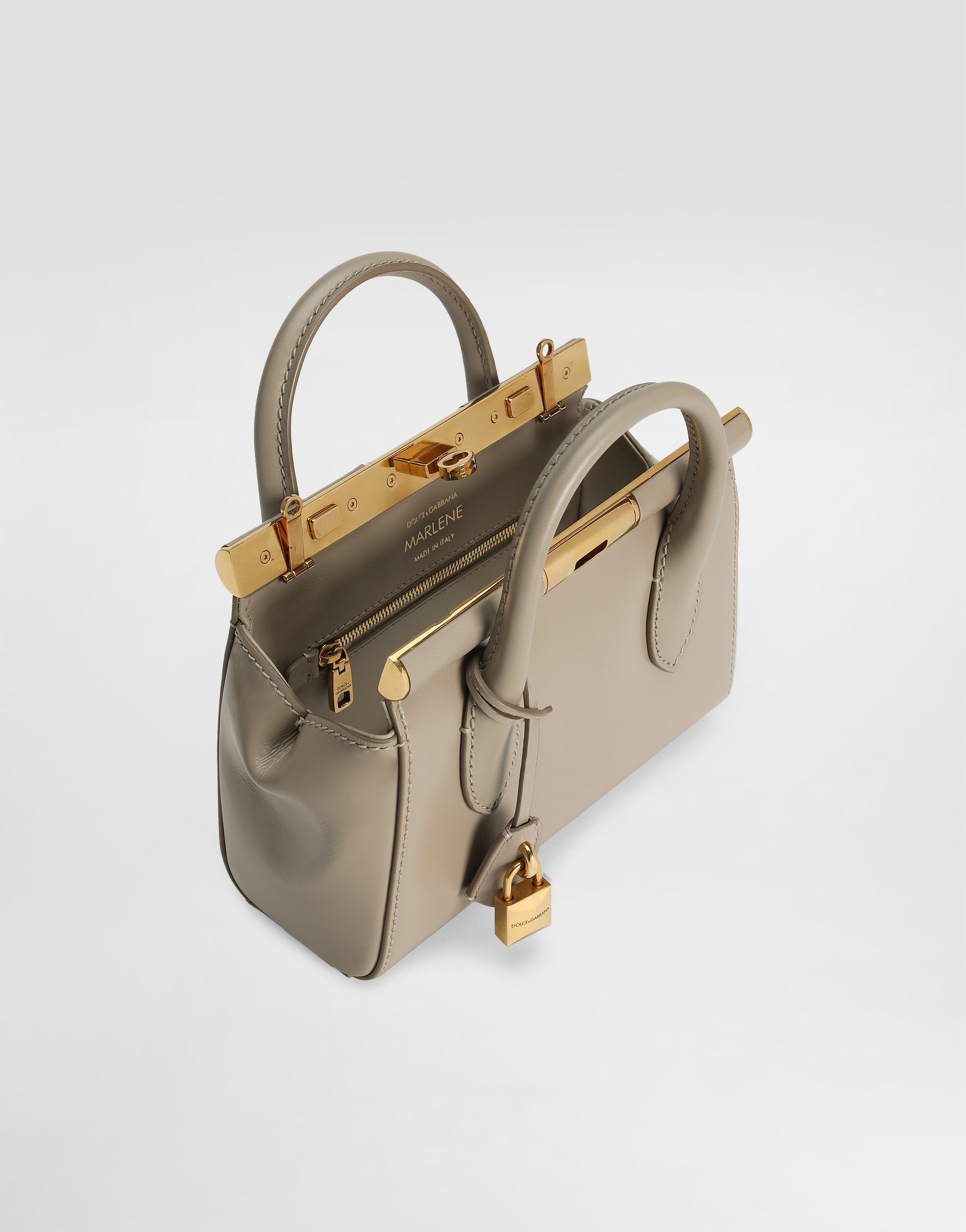 Dolce & Gabbana Mini Marlene Day Top Handle Bag In Beige