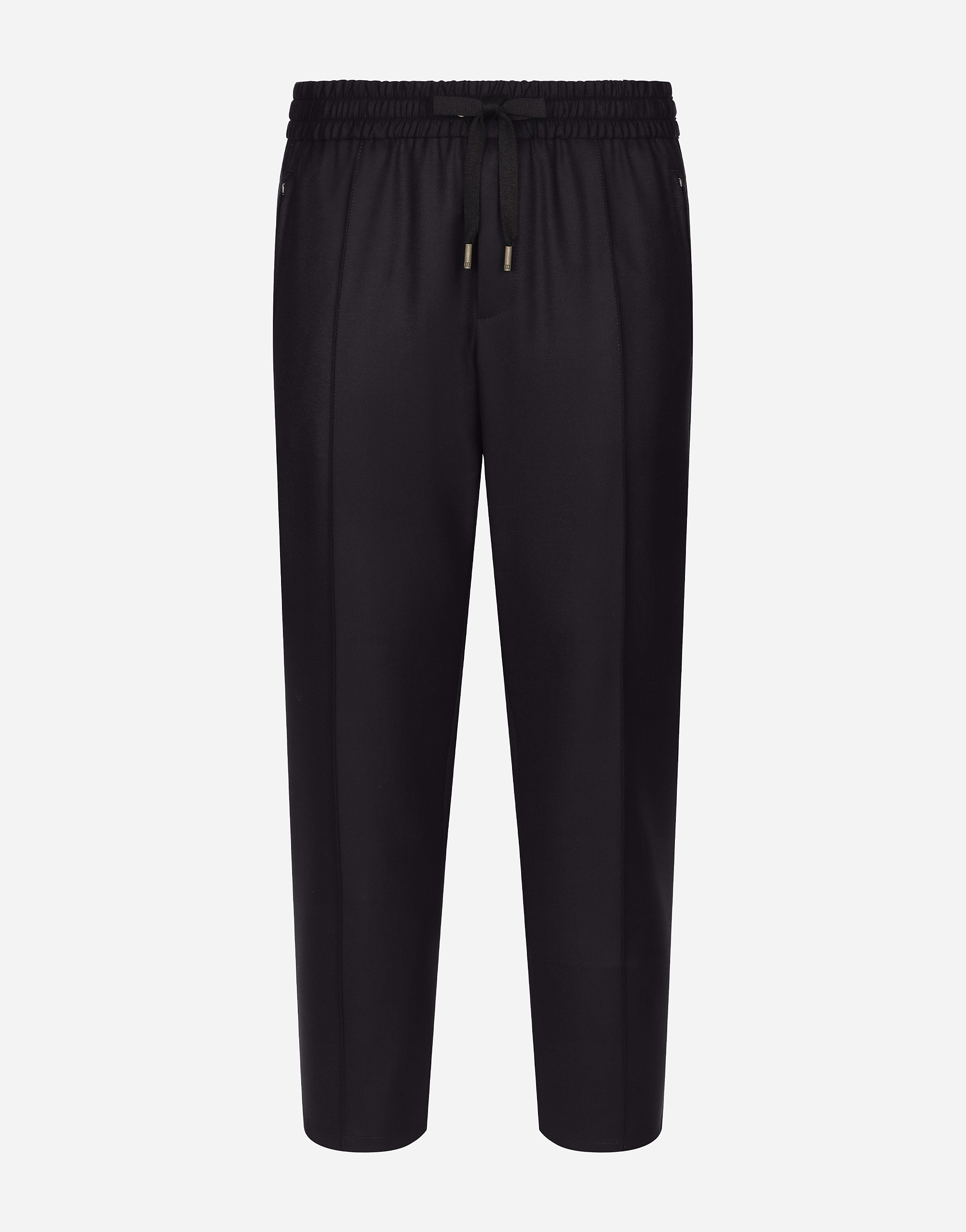 Dolce & Gabbana Wool Jogging Pants - Man Pants And Shorts Blue