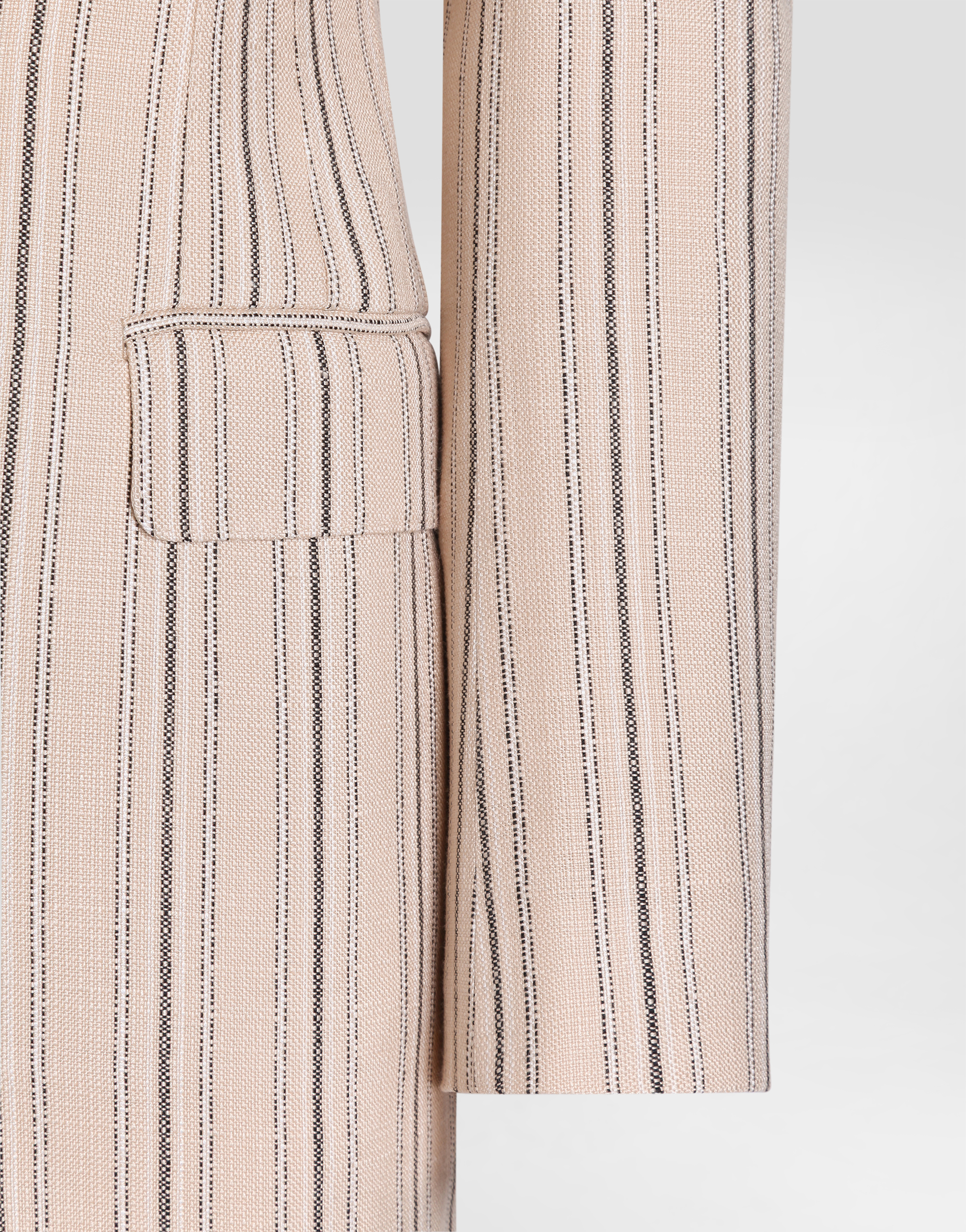 Dolce & Gabbana Dolce  Gabbana Regimental Pinstriped Single-breasted Jacket In Neutral