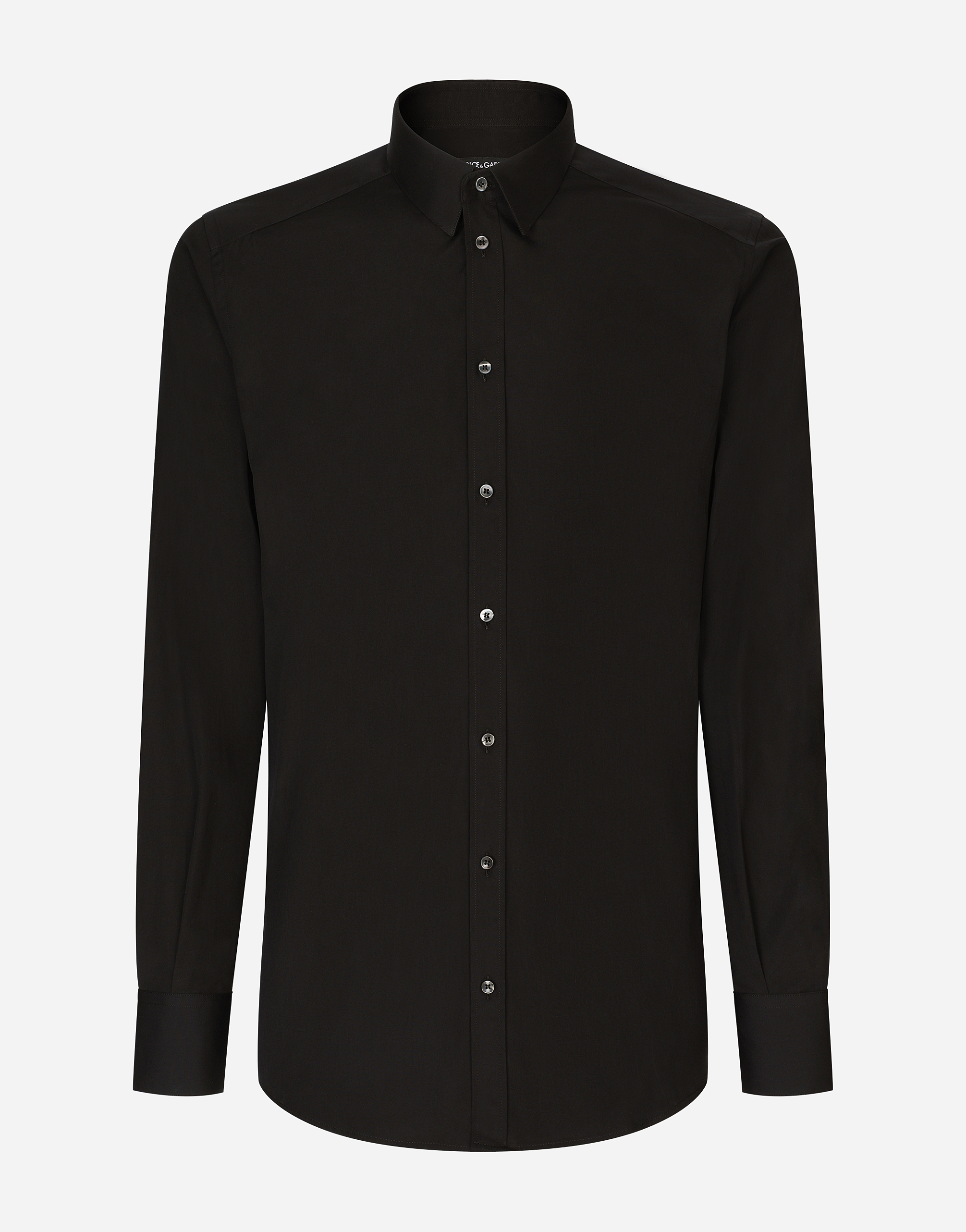 Dolce & Gabbana Classic Plain Shirt In ブラック