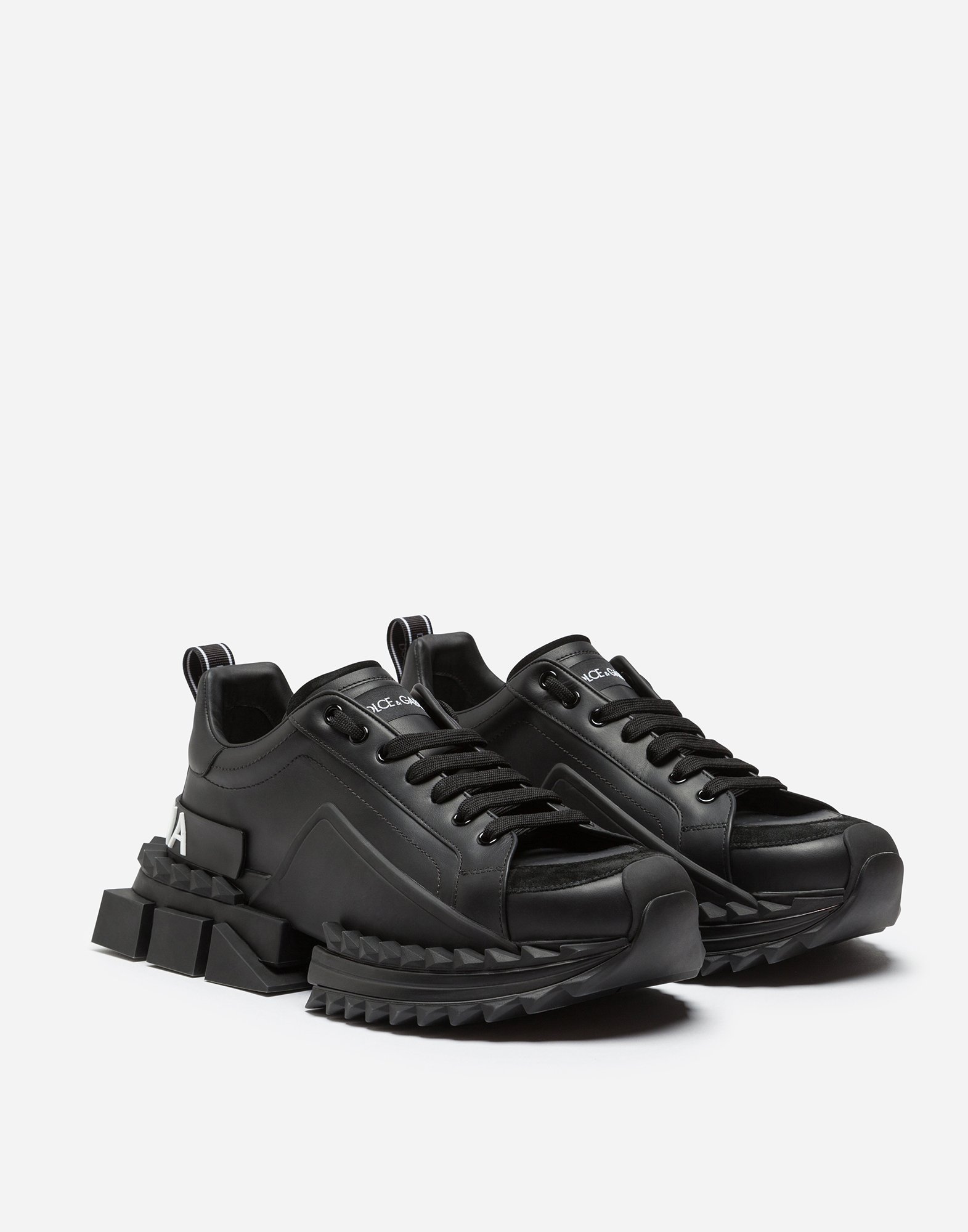 dolce and gabbana mens black sneakers