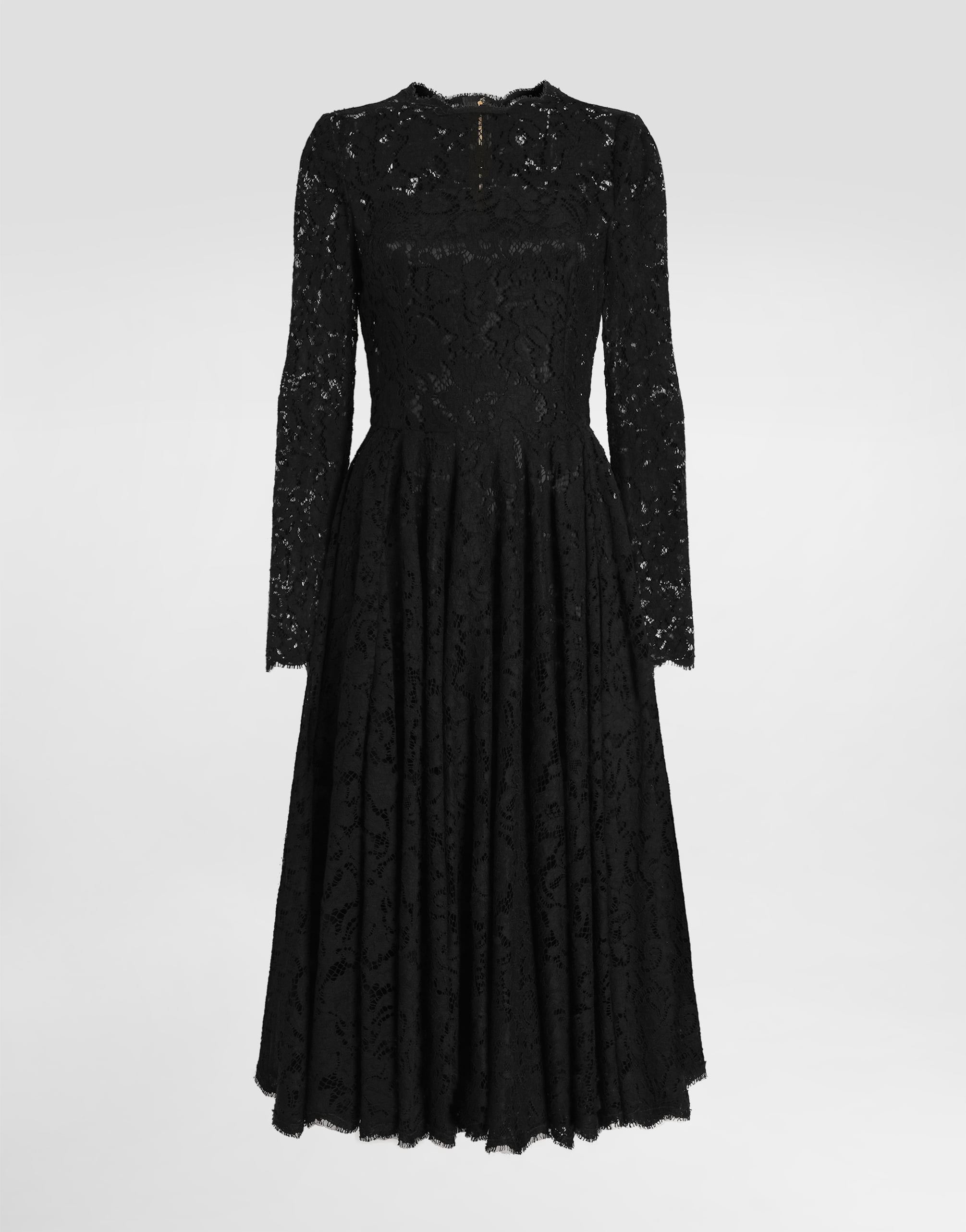 dolce gabbana black lace dress & Long-Sleeve Gown pieces like this one are practically mirror images of the labels most elaborate gowns Dolce & Gabbana - Black