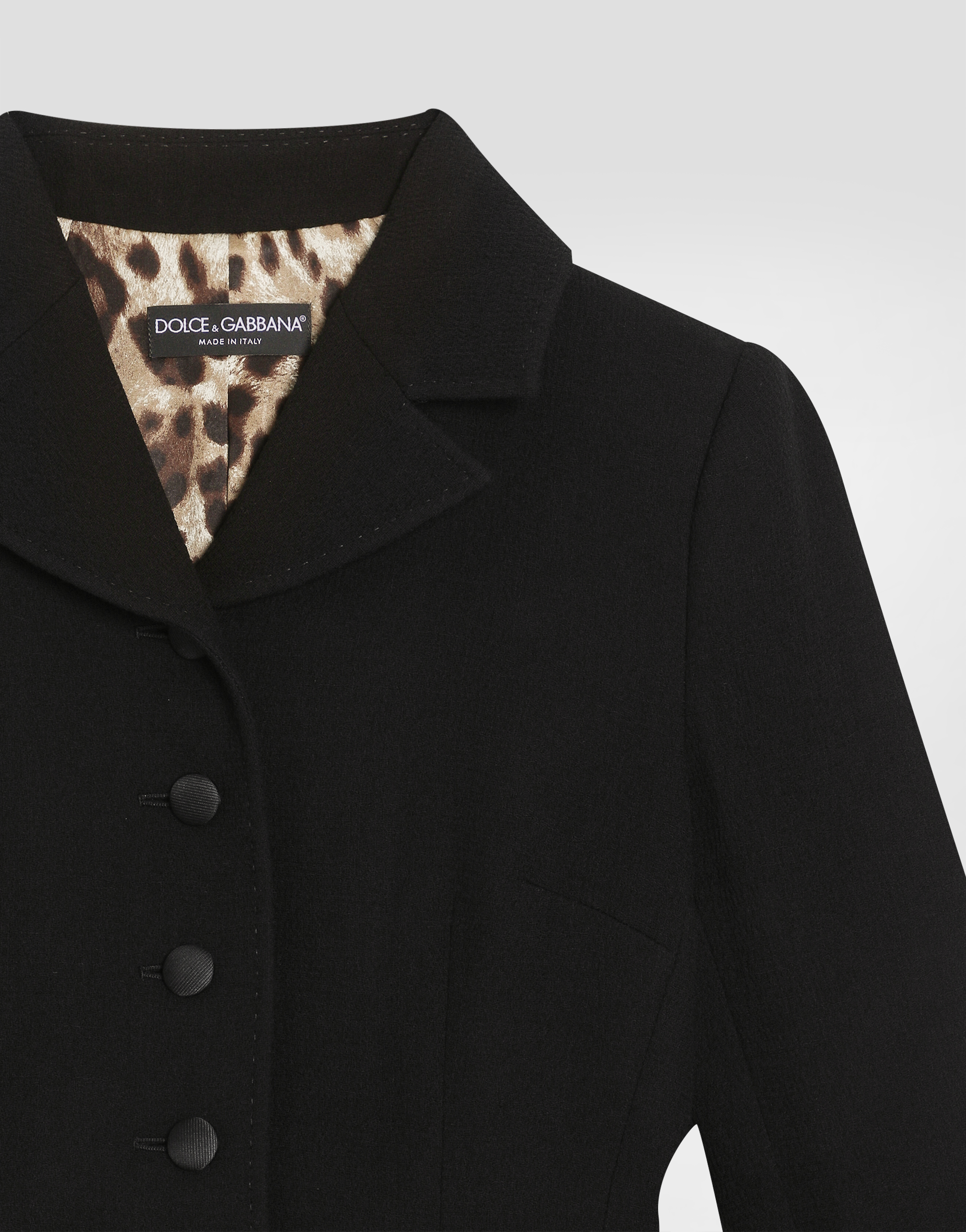  Dolce & Gabbana Dolce & Gabbana Wool Single-breasted Jacket - Woman Blazers Black 46 