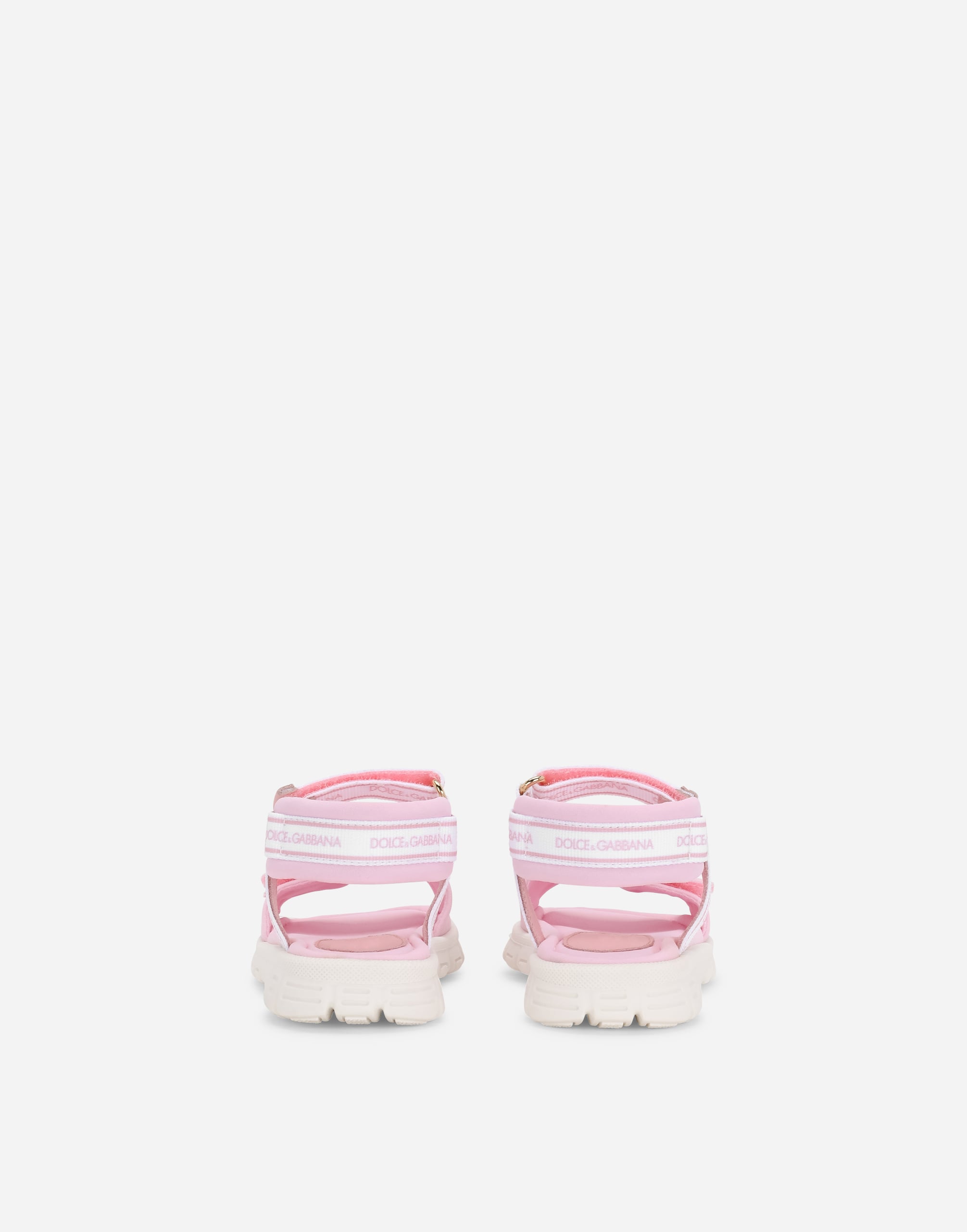  Dolce & Gabbana Technical Fabric Sandals With Dg Logo - Mann Schuhe Für Die Ersten Schritte (19-26) Mehrfarbig Viskose 19 