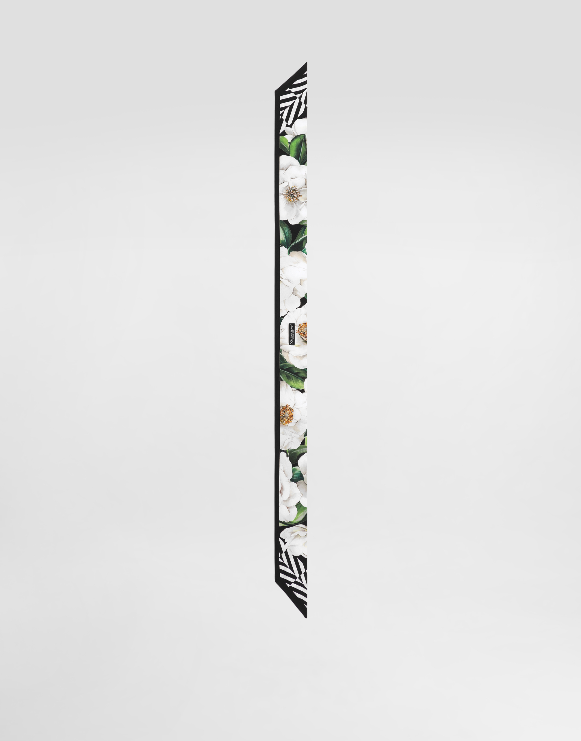 Dolce & Gabbana Gardenia-print Twill Headscarf (6x100) In Print